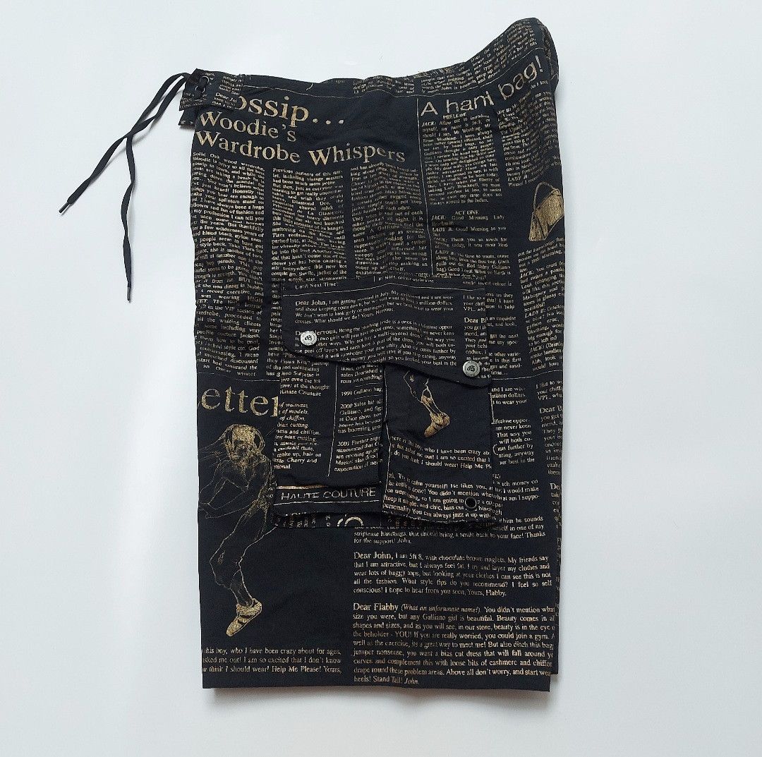 John Galliano John Galliano Newspaper Swimwear Shorts Size US 29 - 6 Thumbnail