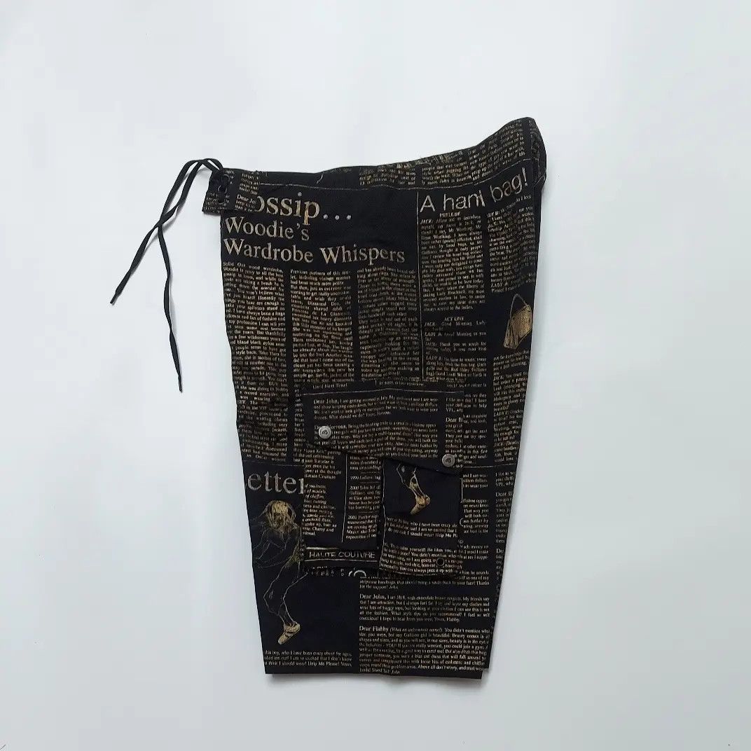 John Galliano John Galliano Newspaper Swimwear Shorts Size US 29 - 3 Thumbnail