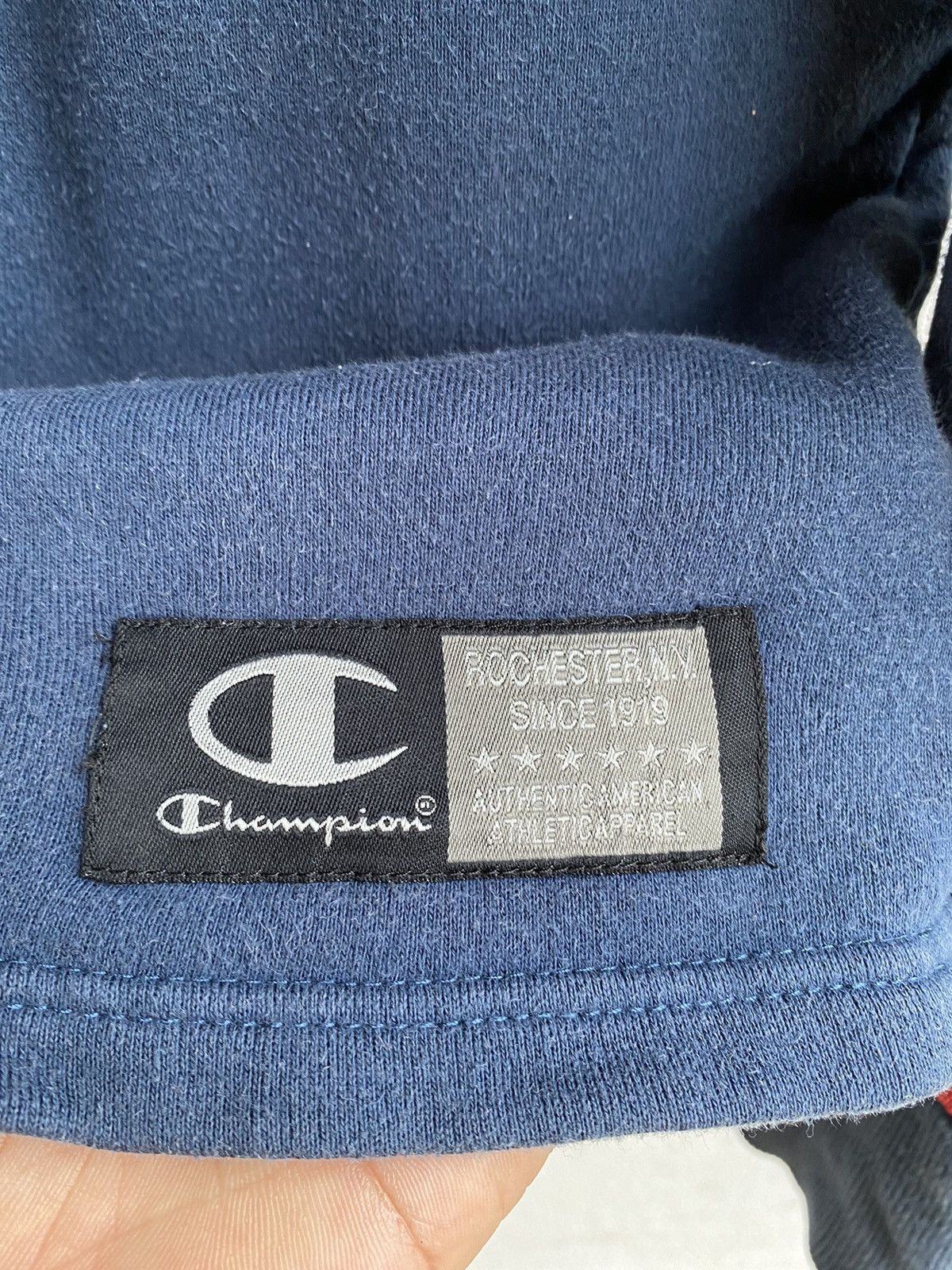 Vintage Champion Big Logo 1/4 Zip Sweatshirt