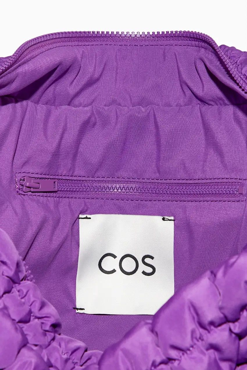 Purple) Cos Quilted Oversized Shoulder Bag