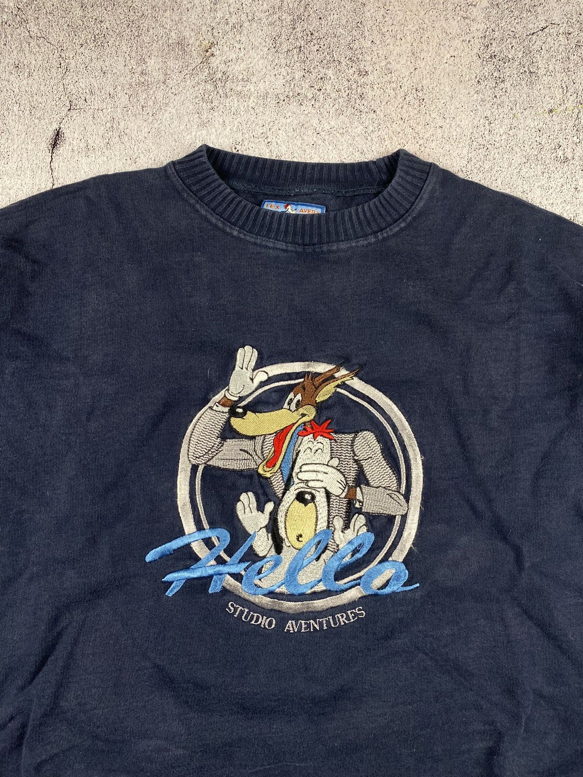 Sweater: Reason embroidered tex avery wolf deadstock rain hotsell makers club large w/ta