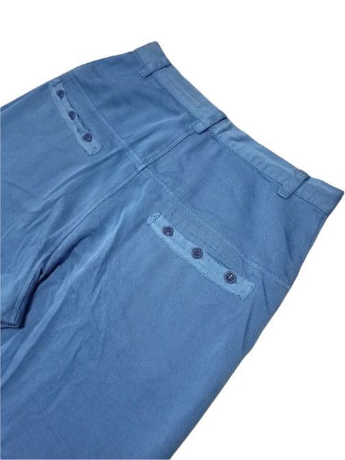 Image of Issey Miyake X Sunao Kuwahara Blue Baggy Trousers Pants, Men's (Size 30)