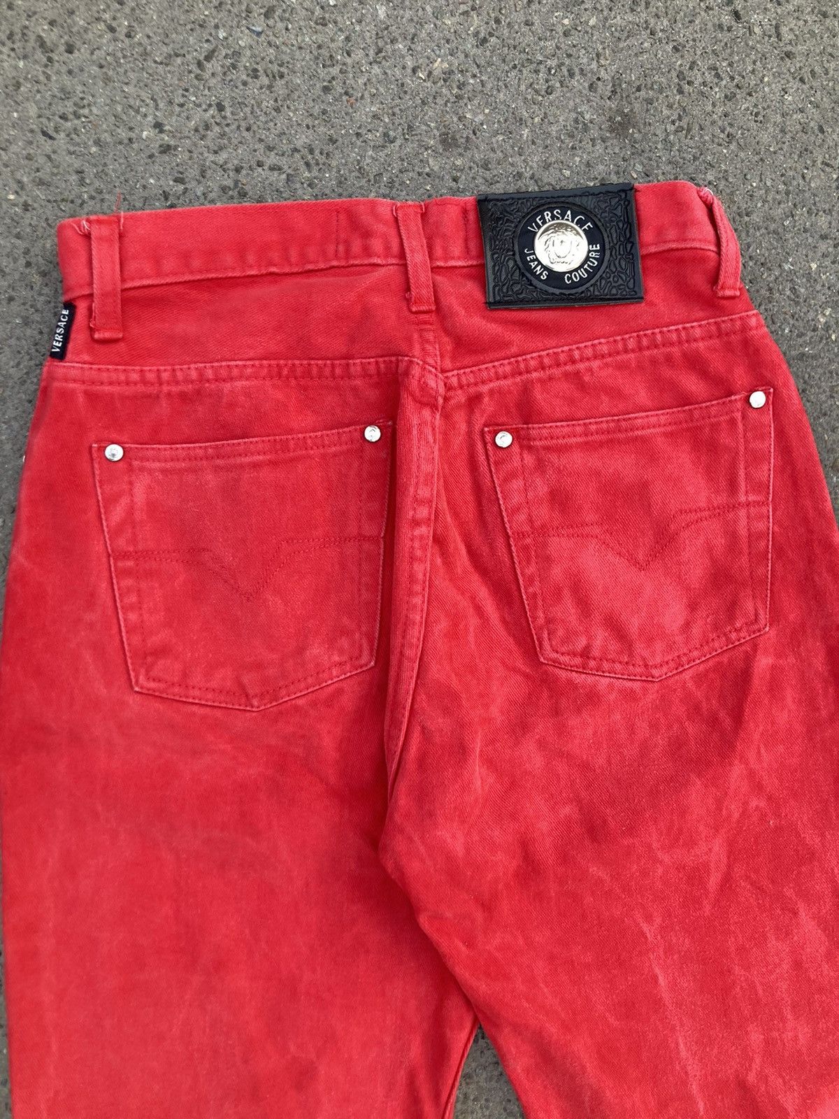 Versace Jeans Couture Versace Couture Vintage Red Classic Pants Made in Italy Size US 30 / EU 46 - 6 Thumbnail