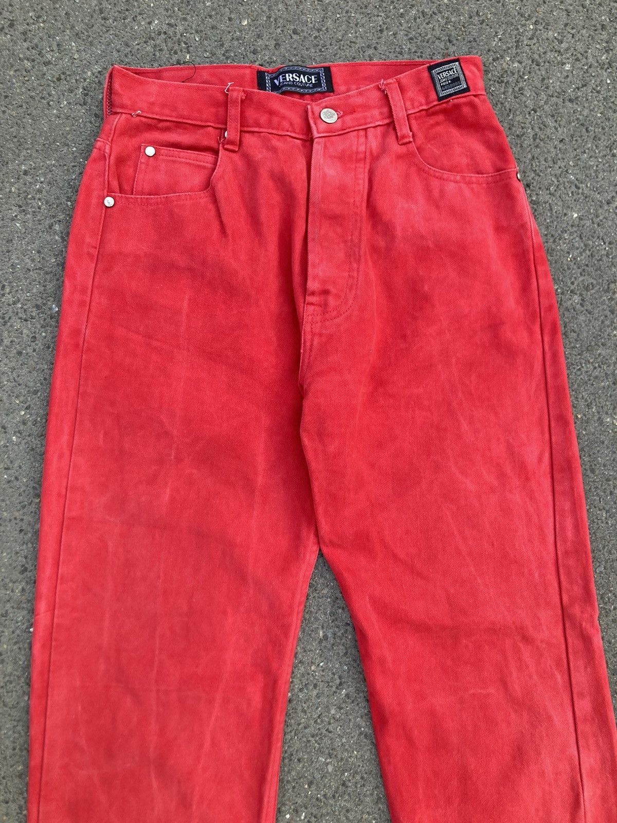 Versace Jeans Couture Versace Couture Vintage Red Classic Pants Made in Italy Size US 30 / EU 46 - 3 Thumbnail