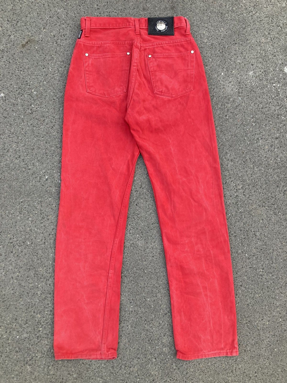 Versace Jeans Couture Versace Couture Vintage Red Classic Pants Made in Italy Size US 30 / EU 46 - 4 Thumbnail