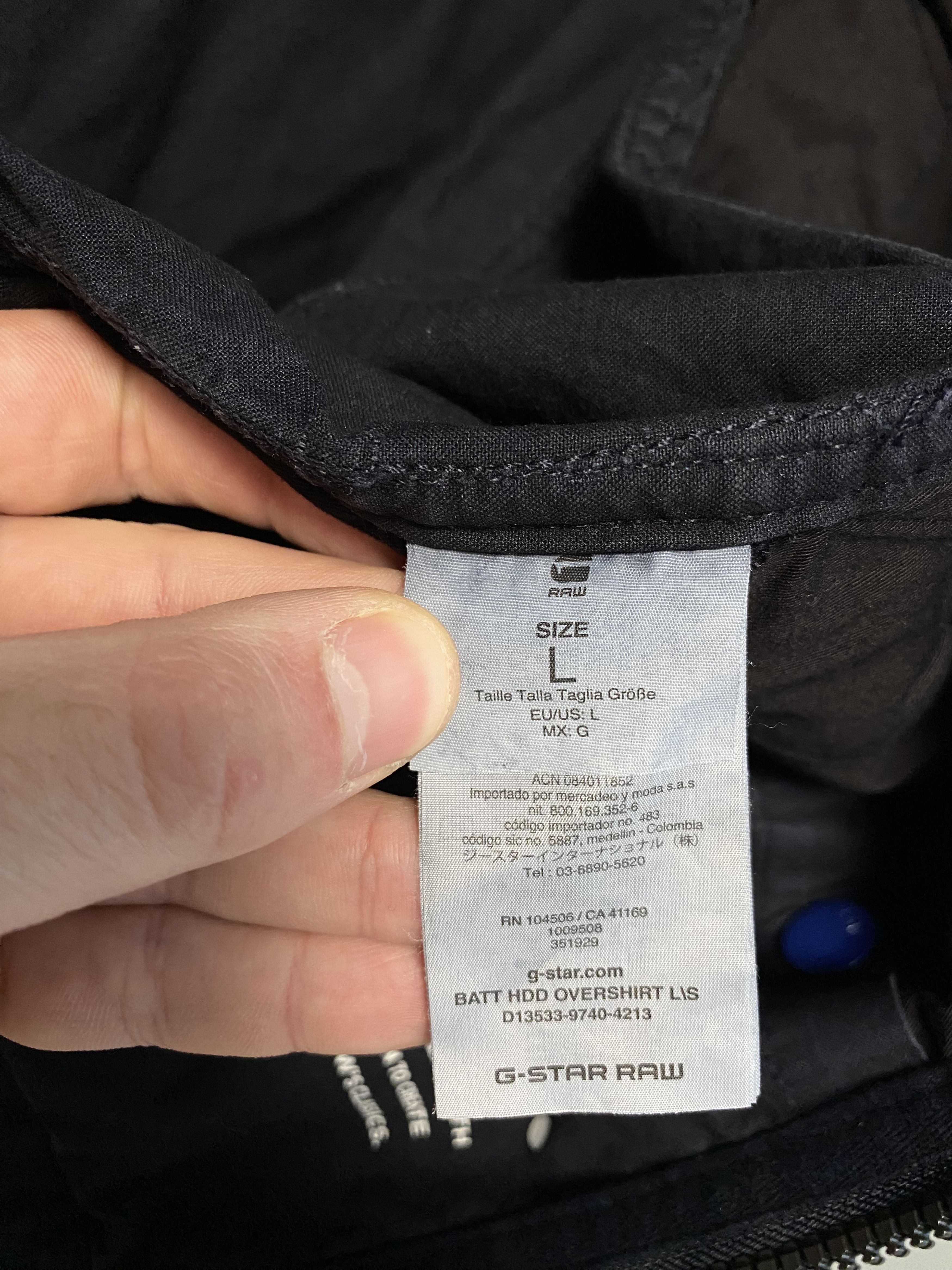 G-Star G-Star Raw Batt Hdd Overshirt LS Jacket Navy Size US L / EU 52-54 / 3 - 12 Thumbnail