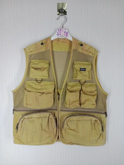 Nikon Rare Vintage Nikon Tactical Cargo Vest For Professionals Size US L / EU 52-54 / 3 - 1 Thumbnail