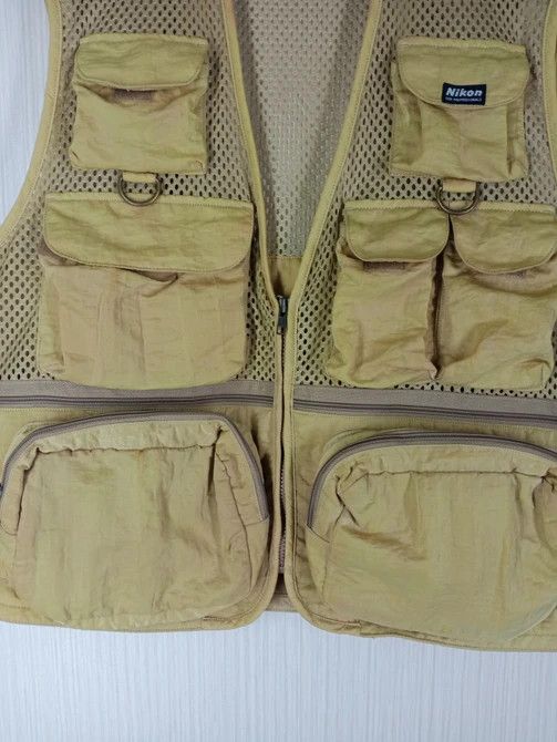 Nikon Rare Vintage Nikon Tactical Cargo Vest For Professionals Size US L / EU 52-54 / 3 - 7 Thumbnail