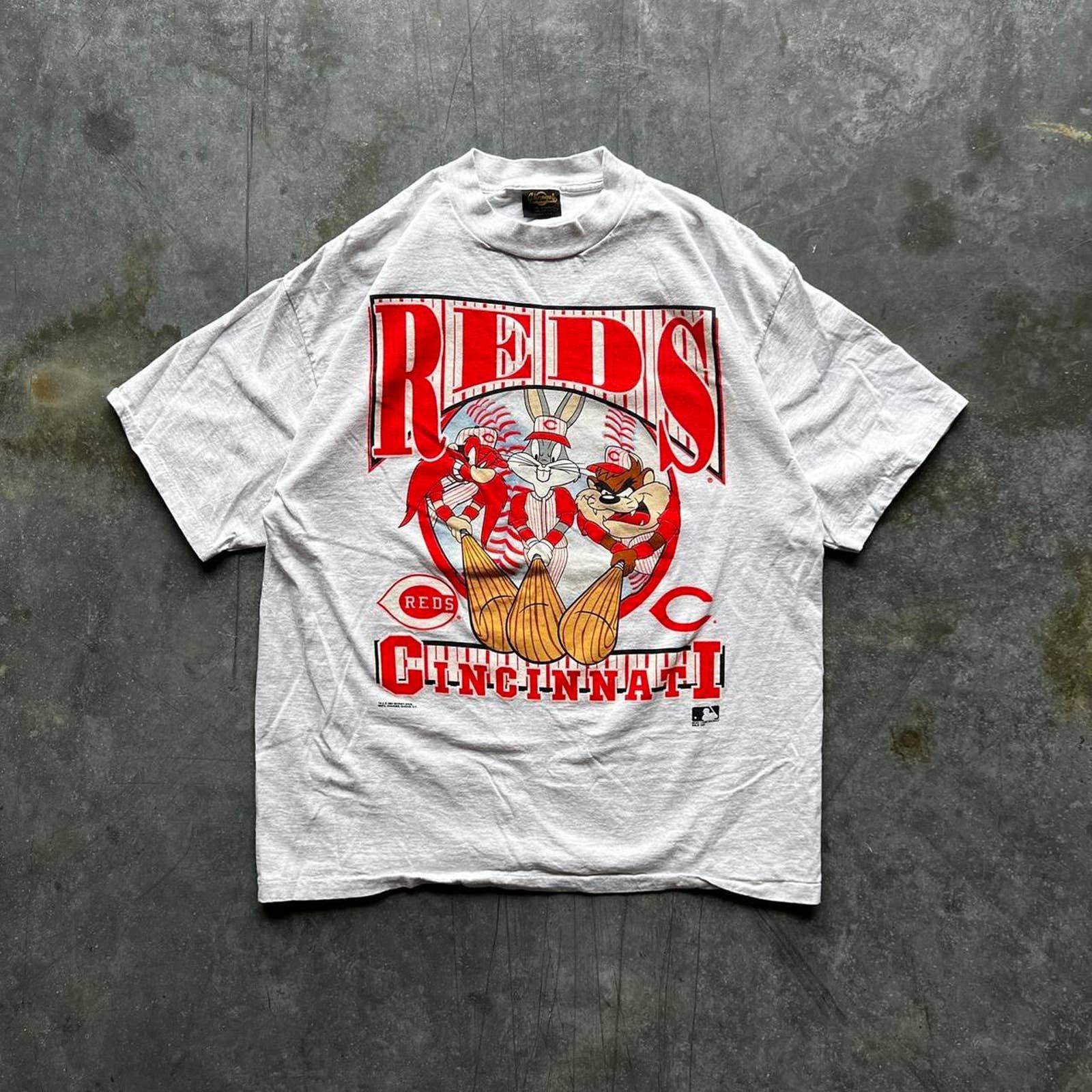 Vintage MLB Cincinnati Reds Looney Tunes Shirt, Cincinnati Reds