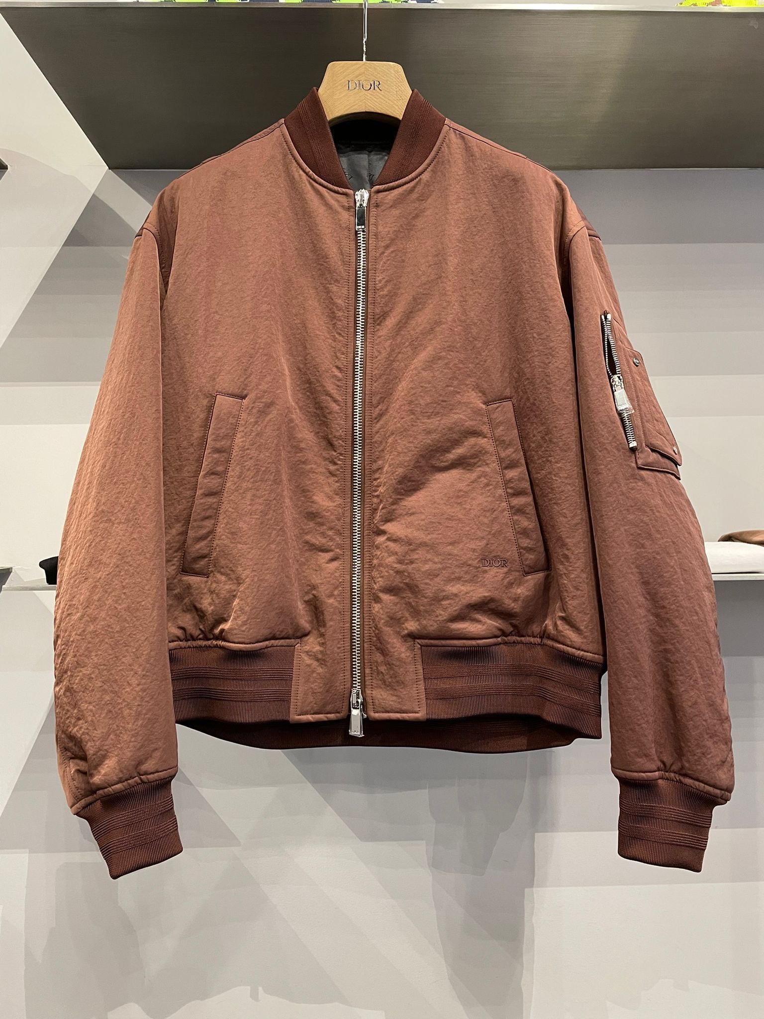 Dior Travis x Dior Embroidered Bomber Jacket in Brown Size US M / EU 48-50 / 2 - 2 Thumbnail