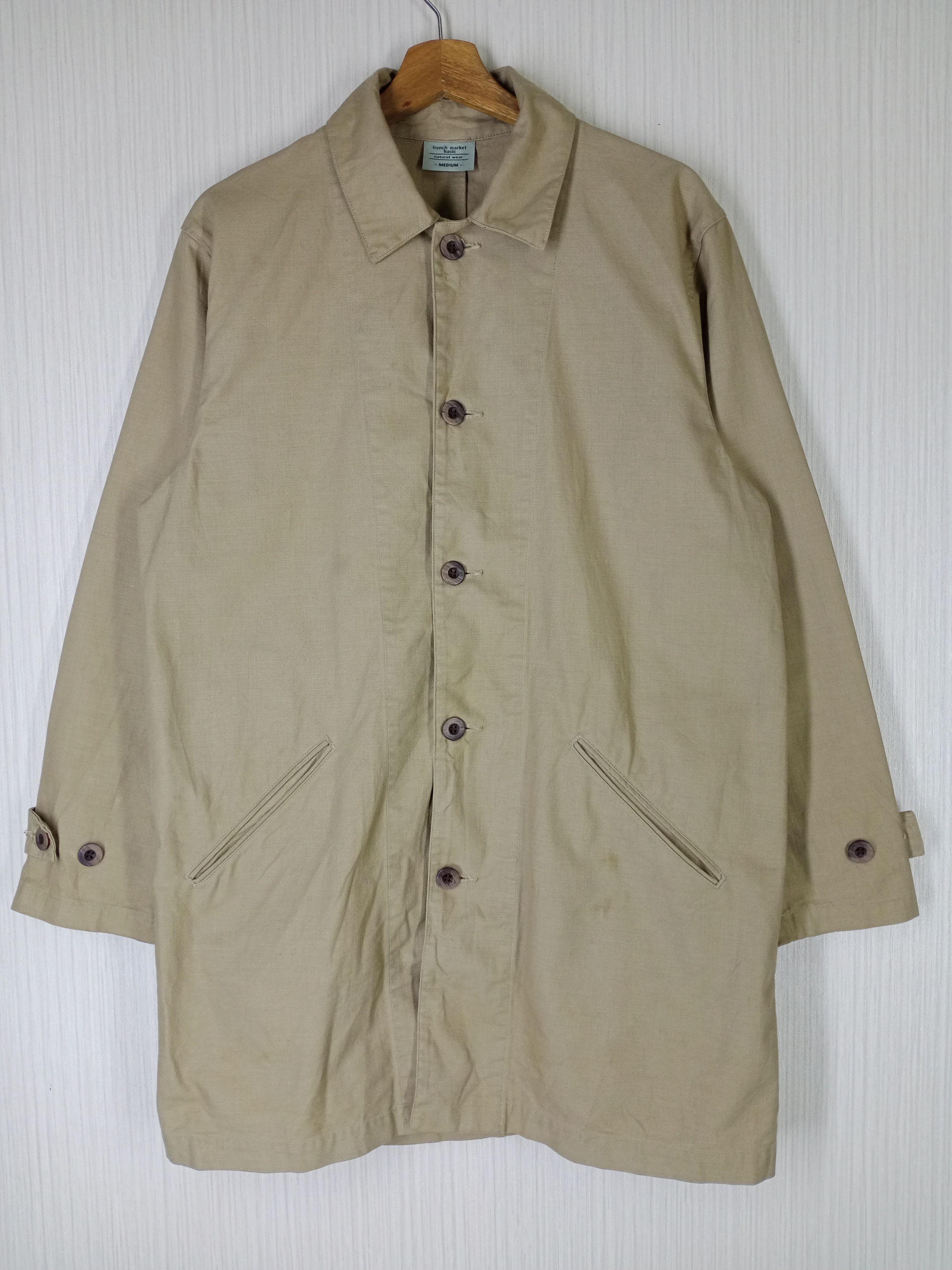 Rare Vintage French Market Basic Long Jacket
