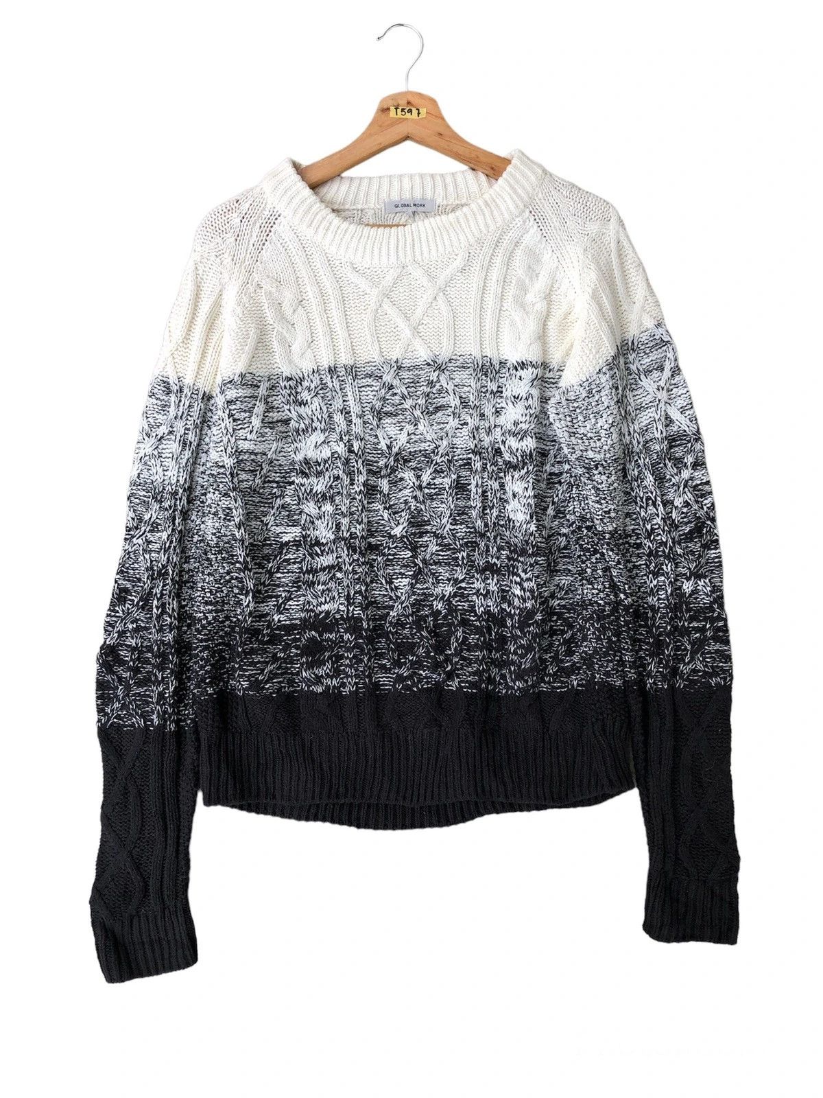 Aran Isles Knitwear GLOBA WORK Pureknit/Pullover Stripe Kniting Pattern Size US L / EU 52-54 / 3 - 1 Thumbnail