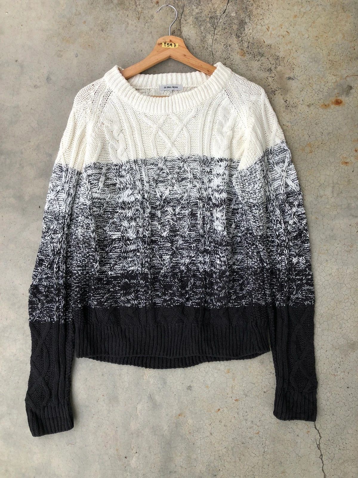 Aran Isles Knitwear GLOBA WORK Pureknit/Pullover Stripe Kniting Pattern Size US L / EU 52-54 / 3 - 2 Thumbnail