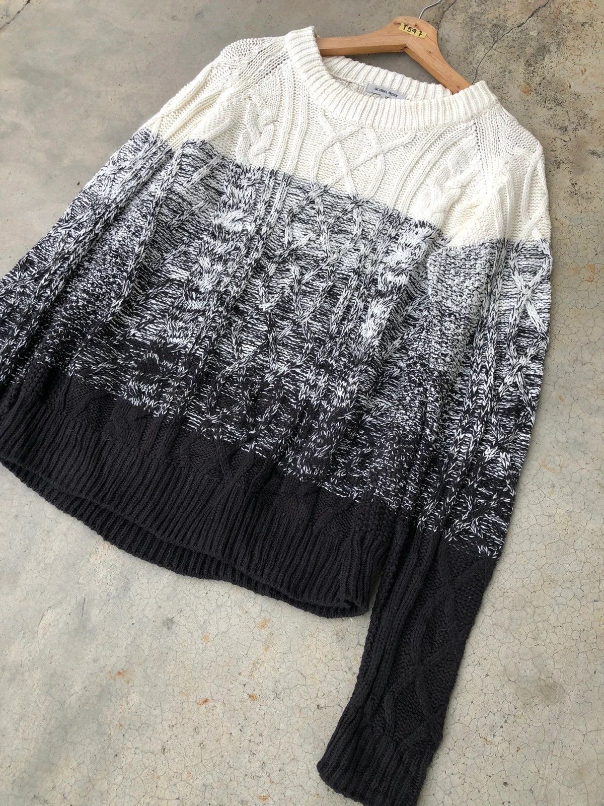 Aran Isles Knitwear GLOBA WORK Pureknit/Pullover Stripe Kniting Pattern Size US L / EU 52-54 / 3 - 3 Thumbnail
