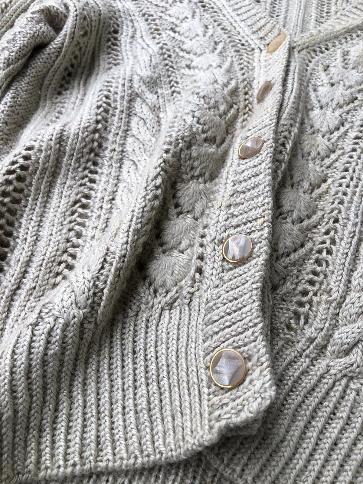 Aran Isles Knitwear 💥Sexy Transperant Mesh Net Cardigan/Knitware Pattern Size US L / EU 52-54 / 3 - 7 Thumbnail