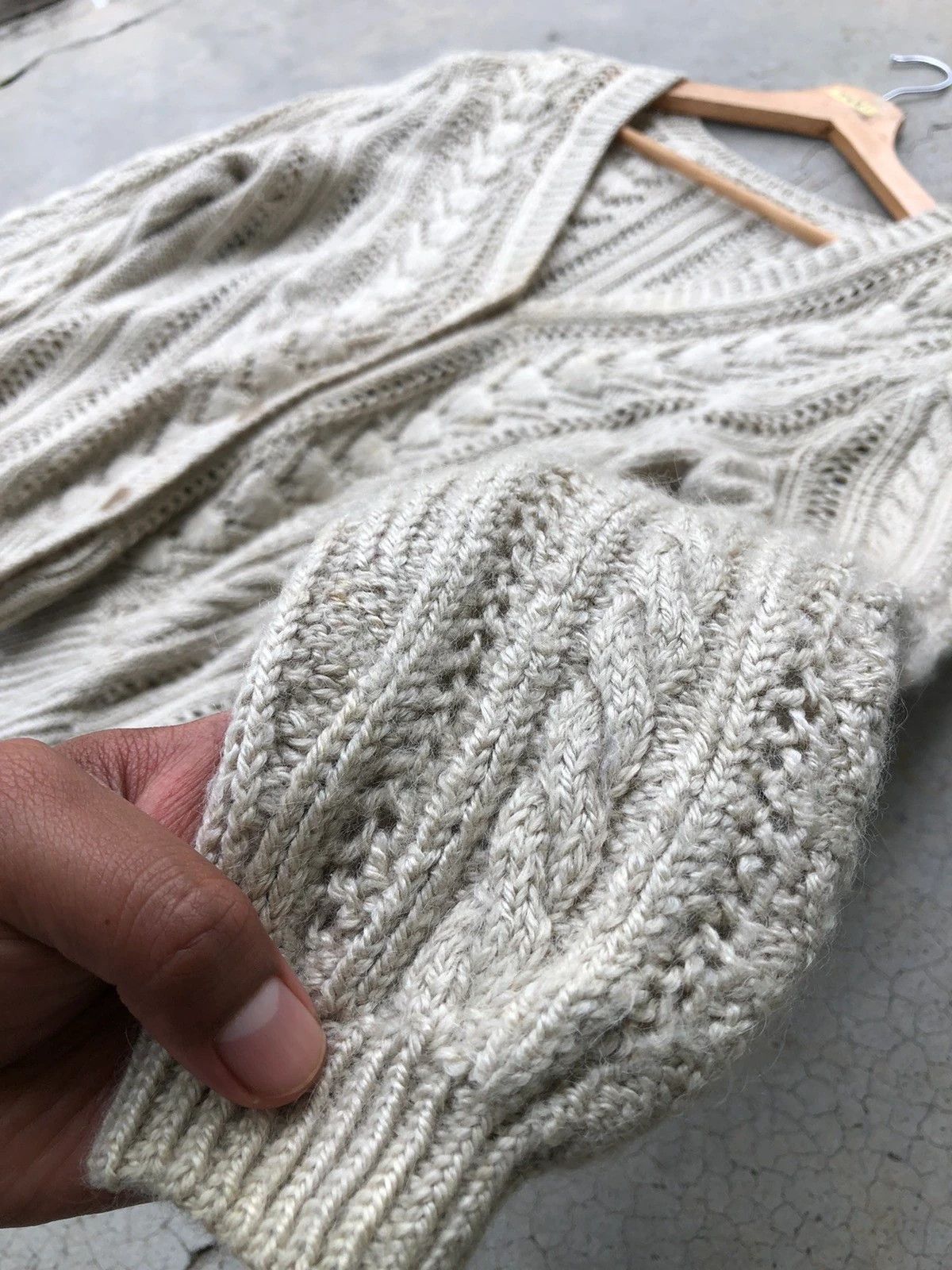 Aran Isles Knitwear 💥Sexy Transperant Mesh Net Cardigan/Knitware Pattern Size US L / EU 52-54 / 3 - 6 Thumbnail