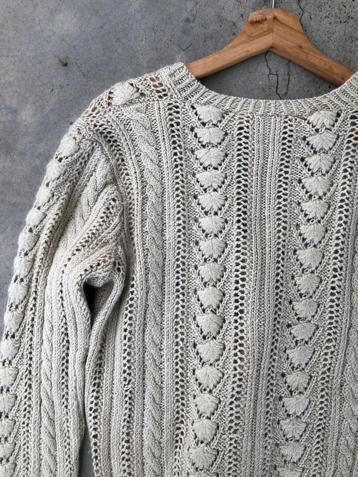 Aran Isles Knitwear 💥Sexy Transperant Mesh Net Cardigan/Knitware Pattern Size US L / EU 52-54 / 3 - 10 Thumbnail