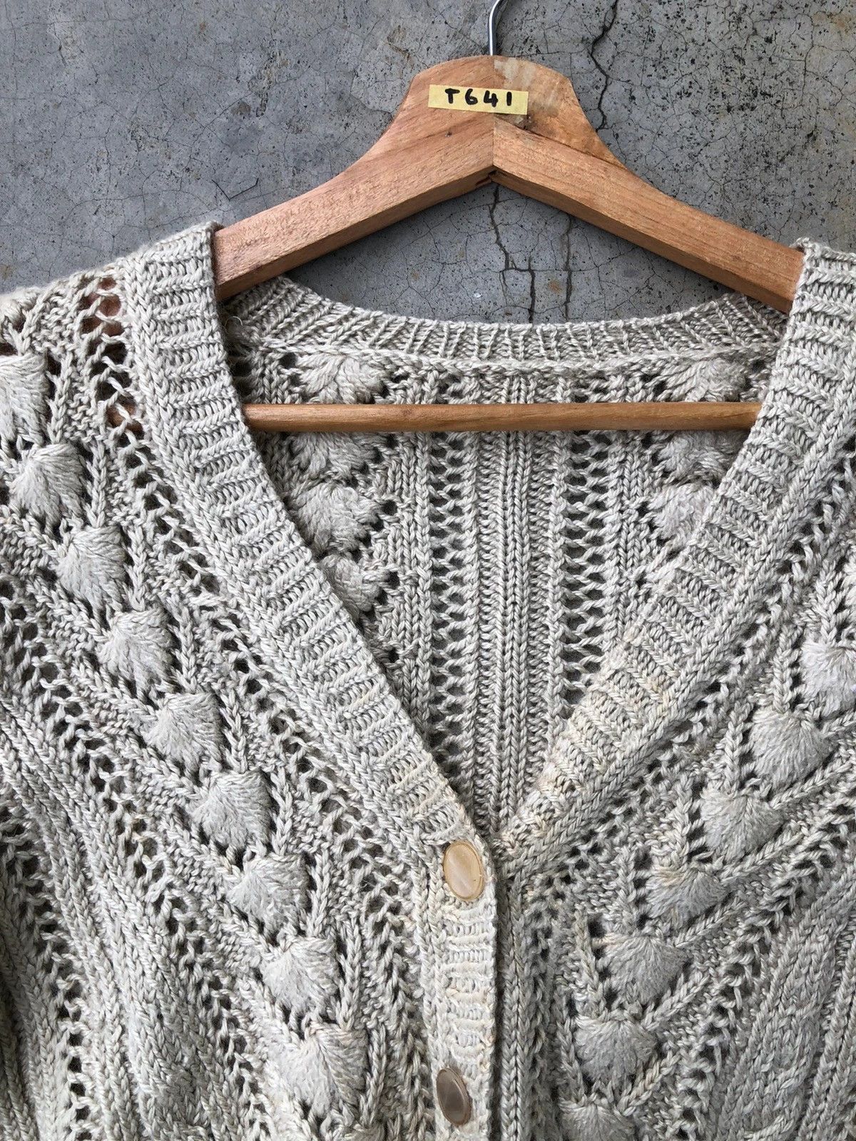Aran Isles Knitwear 💥Sexy Transperant Mesh Net Cardigan/Knitware Pattern Size US L / EU 52-54 / 3 - 2 Thumbnail