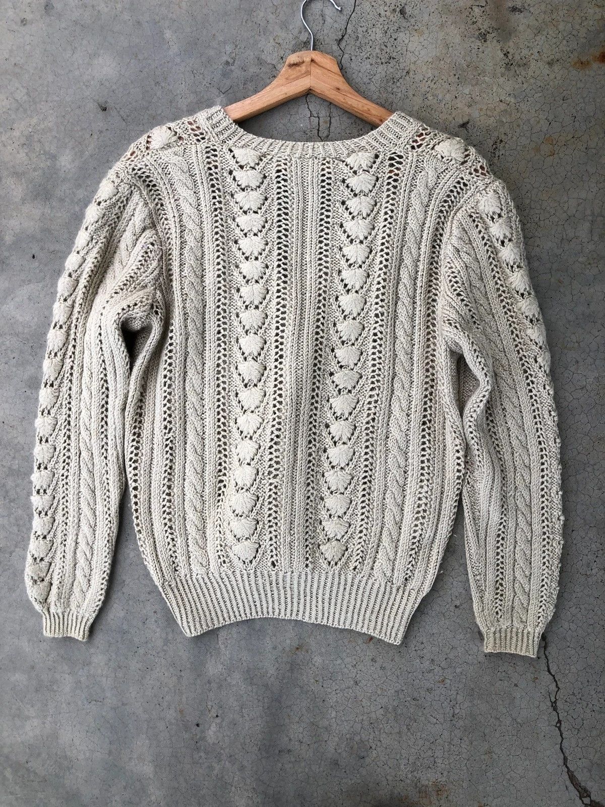 Aran Isles Knitwear 💥Sexy Transperant Mesh Net Cardigan/Knitware Pattern Size US L / EU 52-54 / 3 - 9 Thumbnail