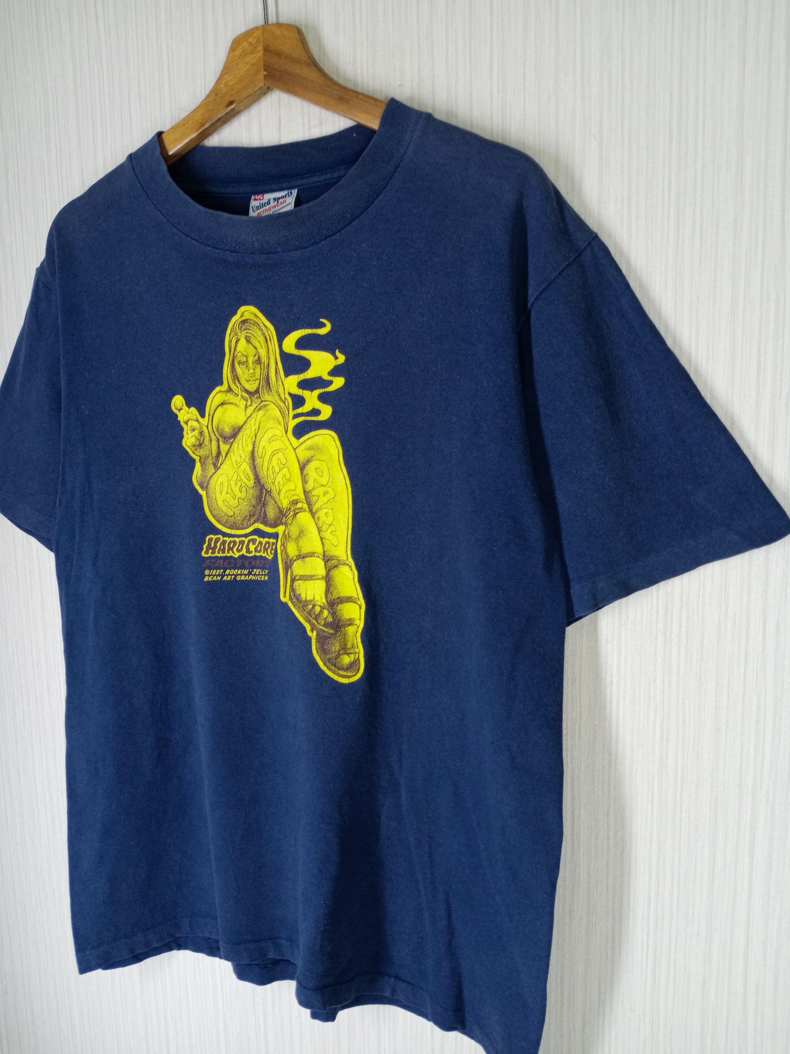 Vintage Rare Vintage 1997 Rockin Jelly Bean Hardcore Factory Tshirt Size US M / EU 48-50 / 2 - 5 Thumbnail