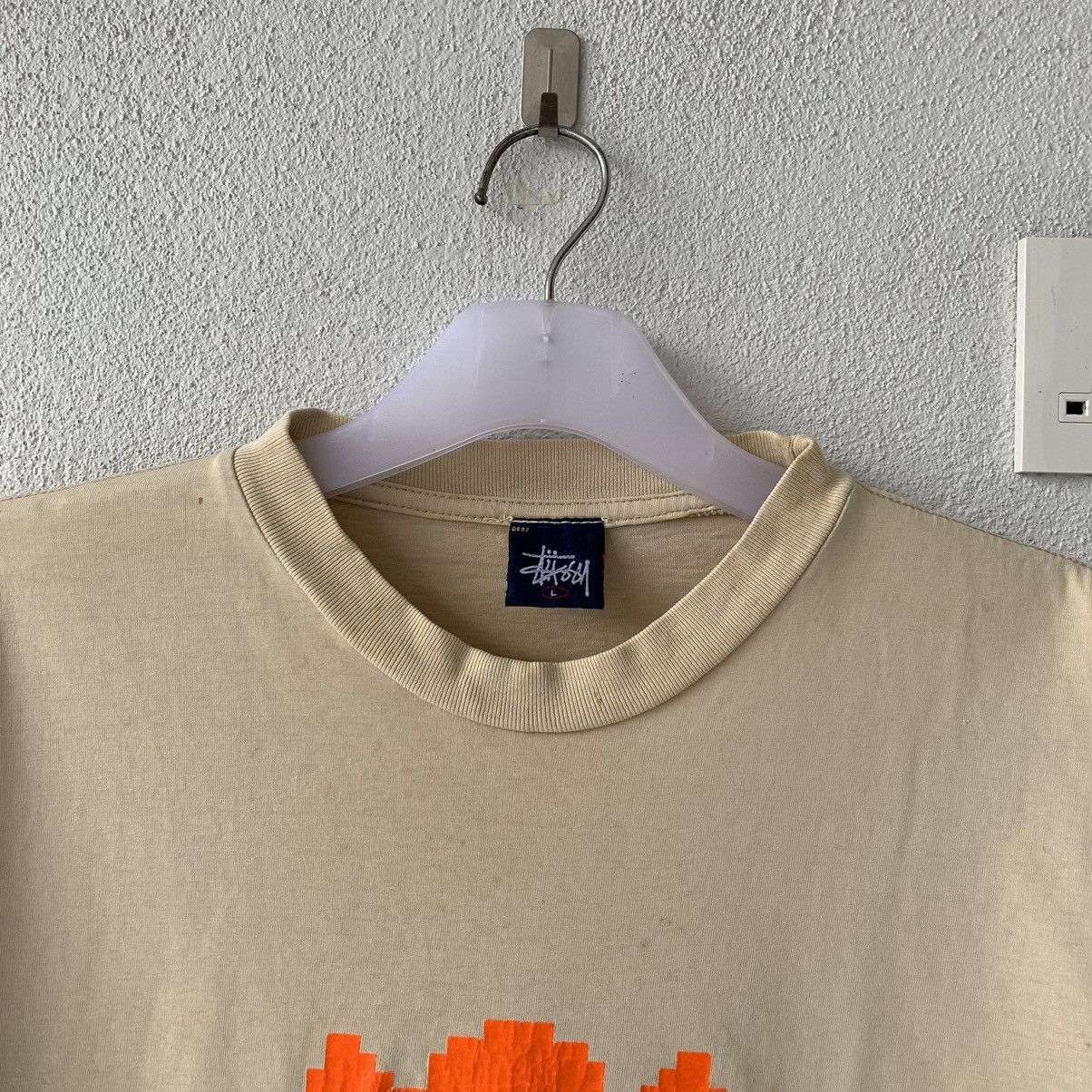 Stussy rare!! STUSSY t shirt spell out big logo. STUSSY CROSS SKULL Size US L / EU 52-54 / 3 - 7 Thumbnail