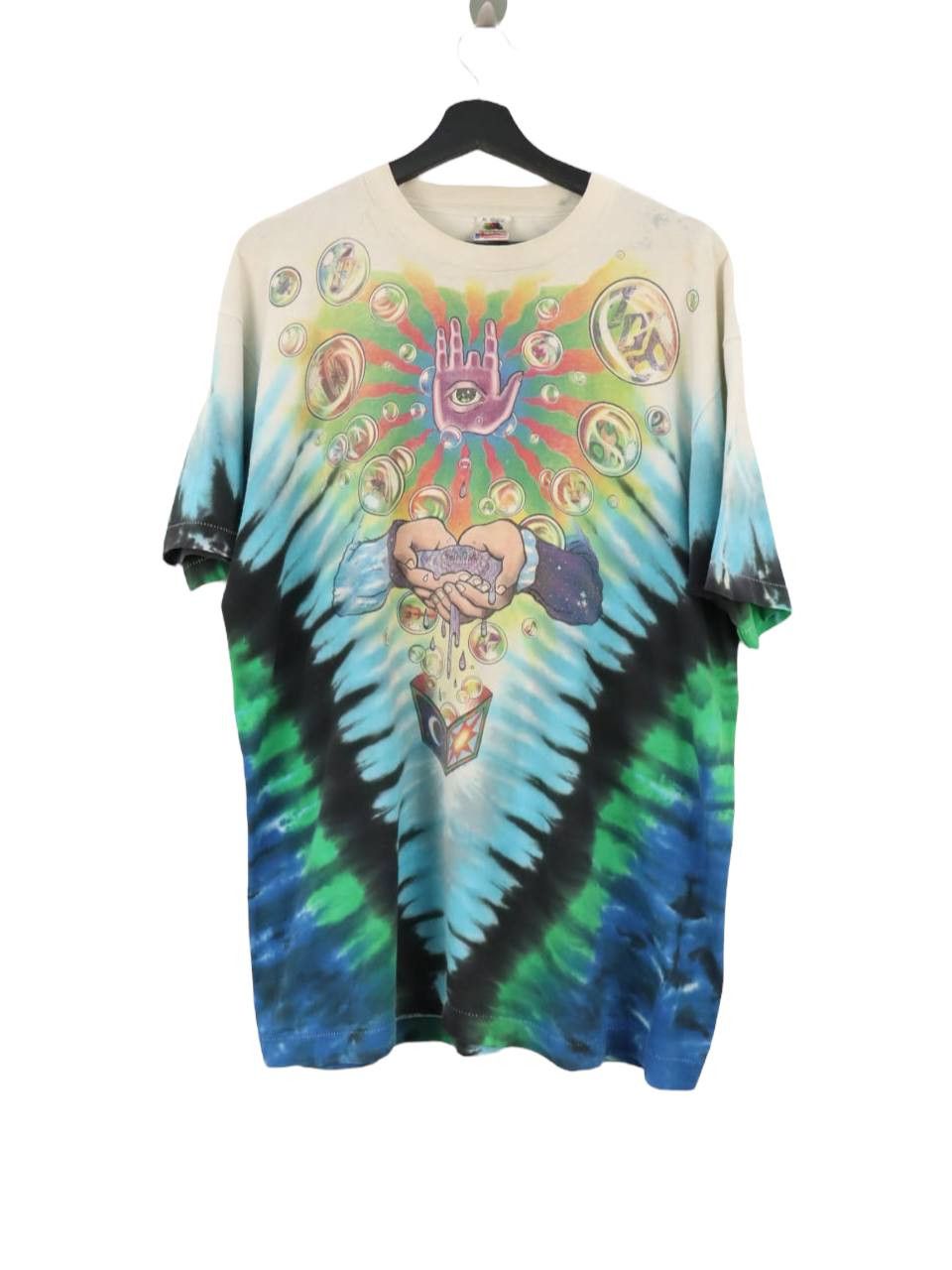 Fruit Of The Loom Vtg. 90's Grateful Dead Jerry Garcia Band 1991 Tie Dye Shirt Size US L / EU 52-54 / 3 - 2 Thumbnail