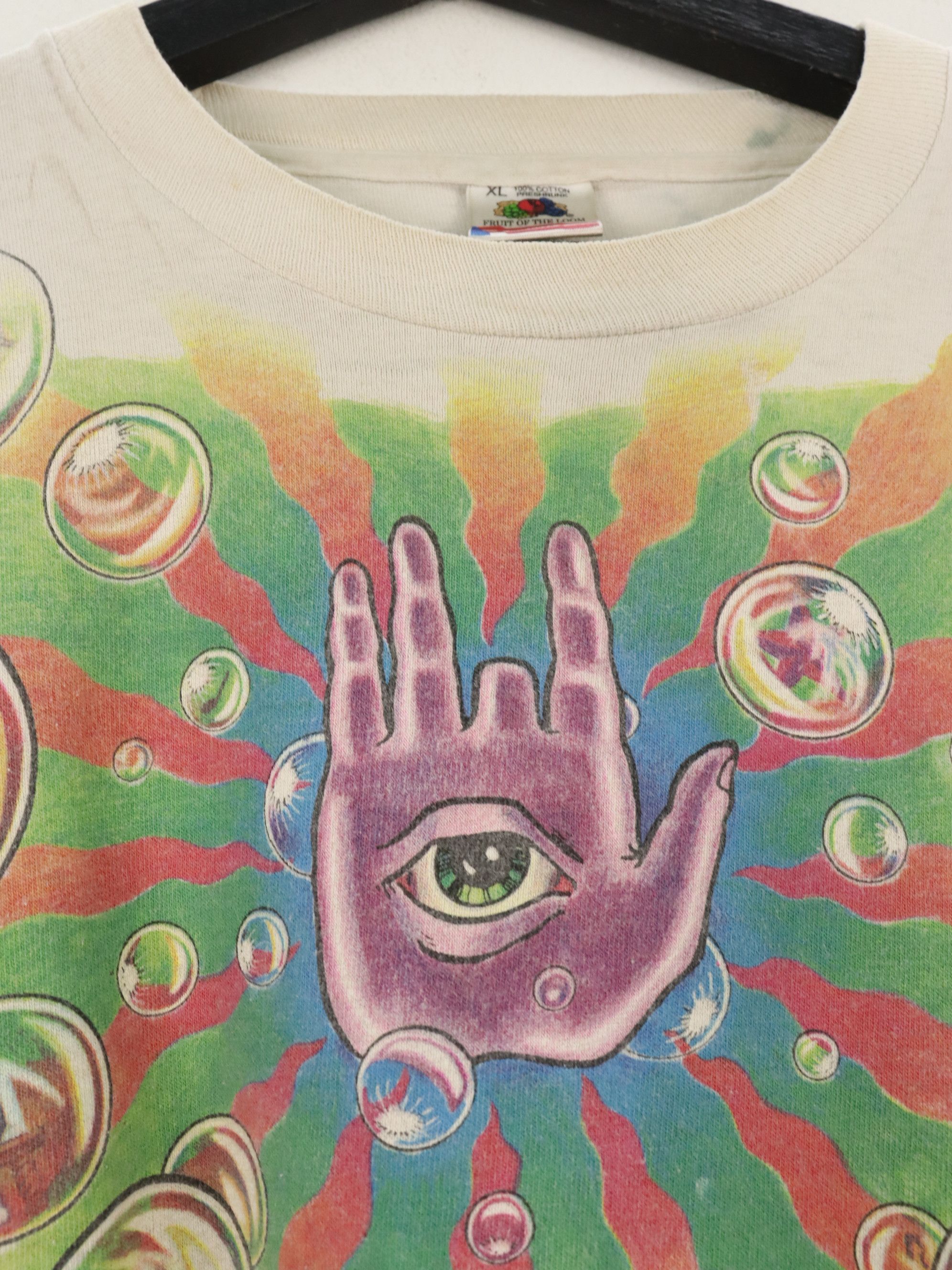 Fruit Of The Loom Vtg. 90's Grateful Dead Jerry Garcia Band 1991 Tie Dye Shirt Size US L / EU 52-54 / 3 - 6 Thumbnail