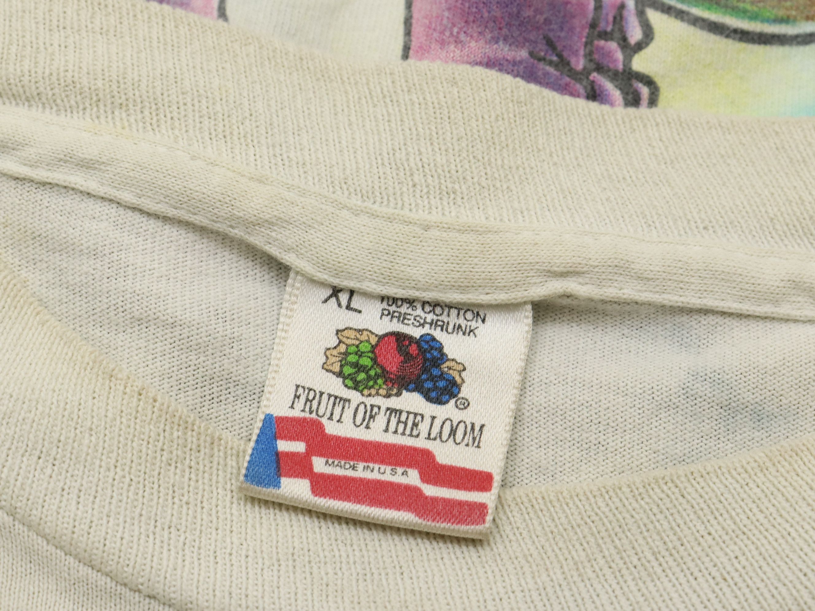 Fruit Of The Loom Vtg. 90's Grateful Dead Jerry Garcia Band 1991 Tie Dye Shirt Size US L / EU 52-54 / 3 - 14 Thumbnail