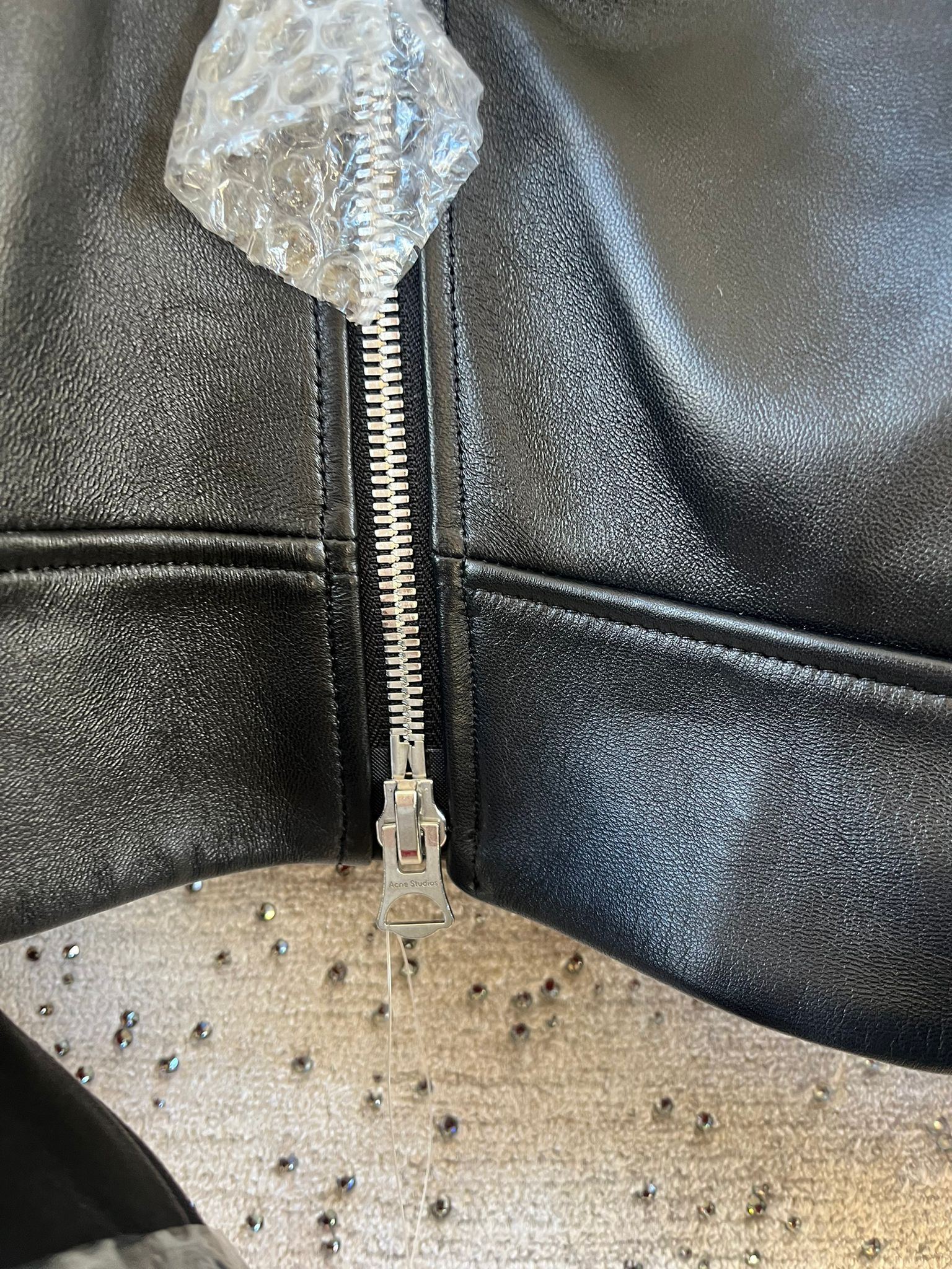 Acne Studios FN-MN-LEAT000114 Leather Biker Jacket in Black Size US M / EU 48-50 / 2 - 12 Thumbnail