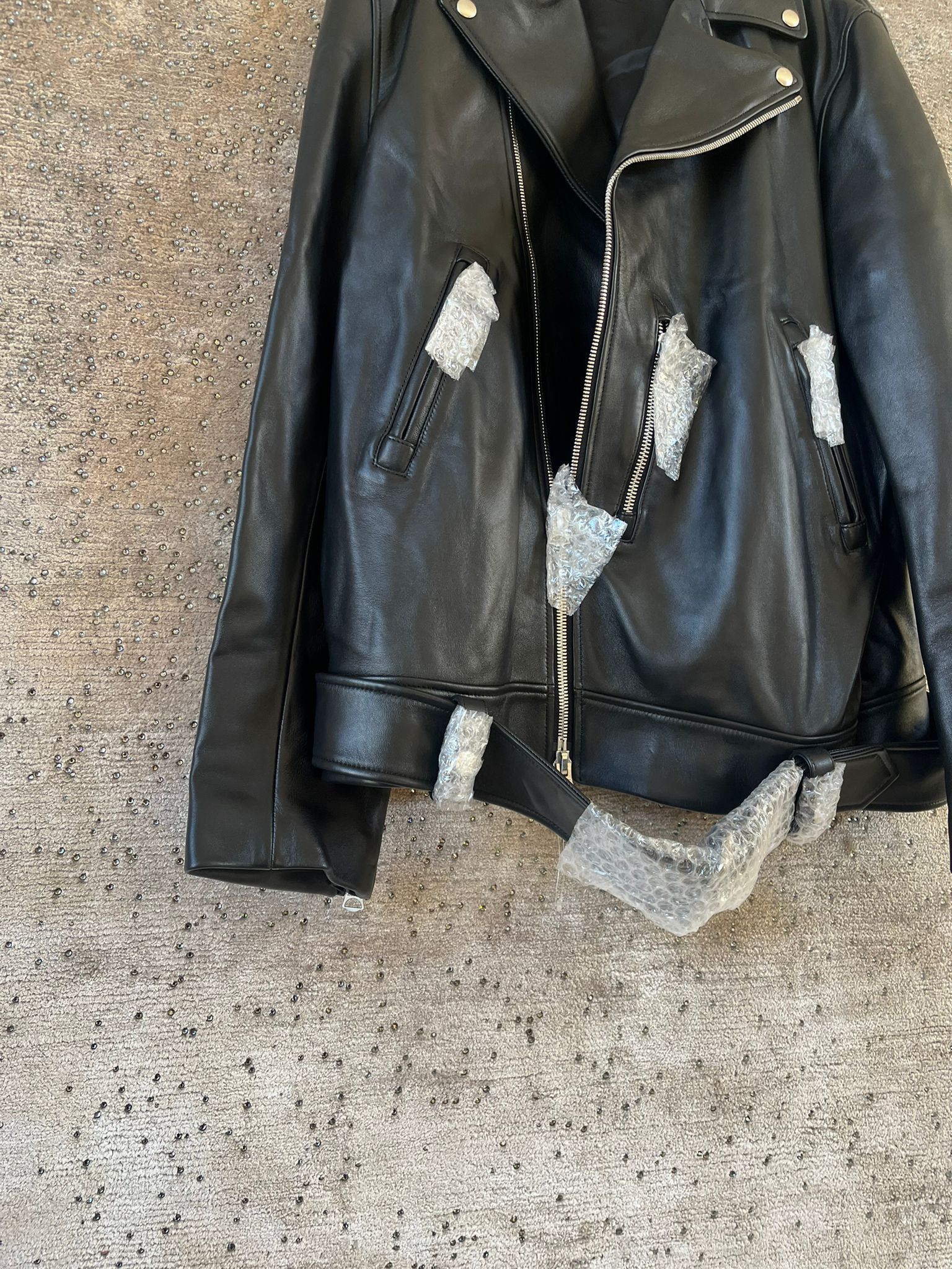 Acne Studios FN-MN-LEAT000114 Leather Biker Jacket in Black Size US M / EU 48-50 / 2 - 3 Thumbnail