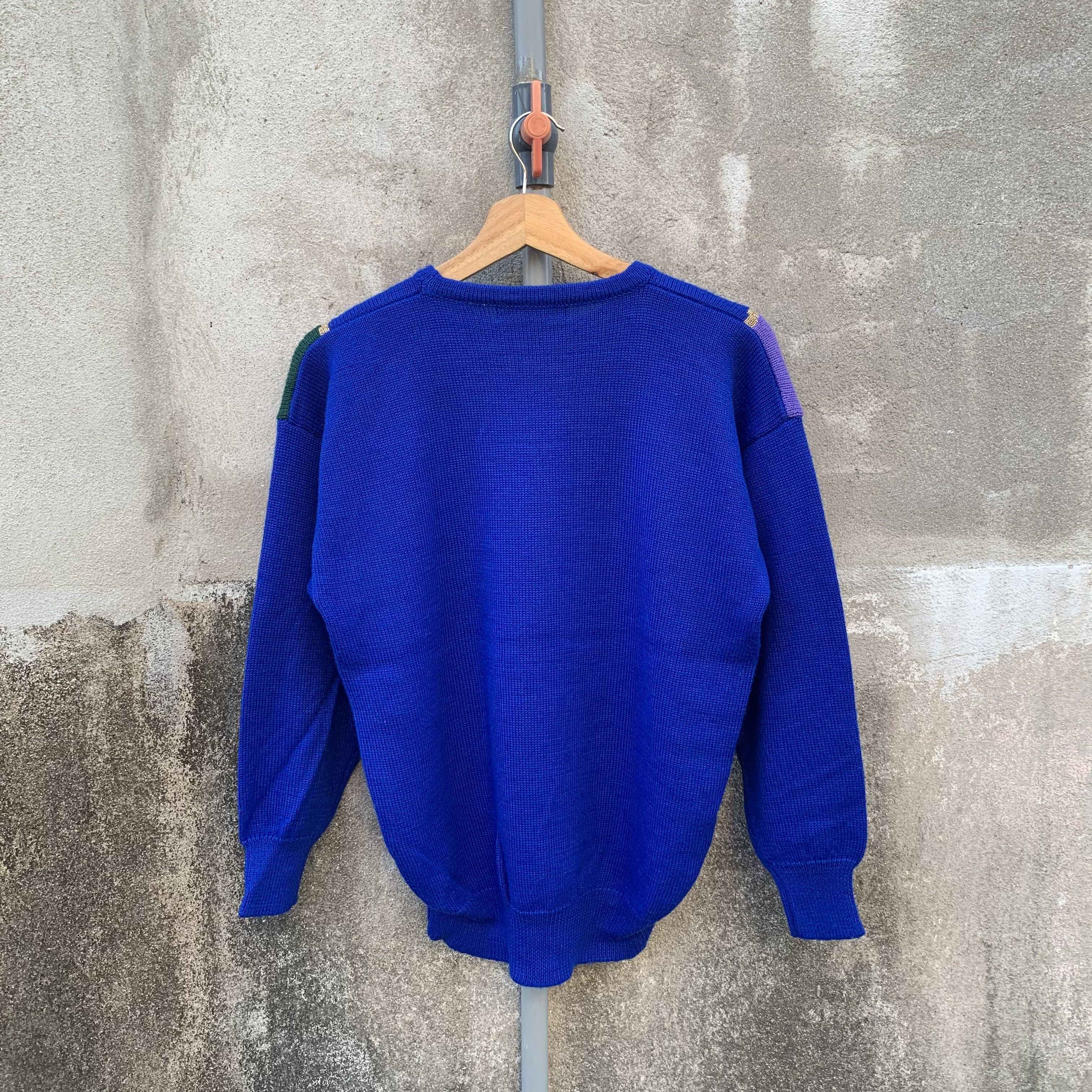 RENOWN JAPANESE VINTAGE Knit Pullover Jumper DiamondPattern Sweater Size US S / EU 44-46 / 1 - 10 Thumbnail