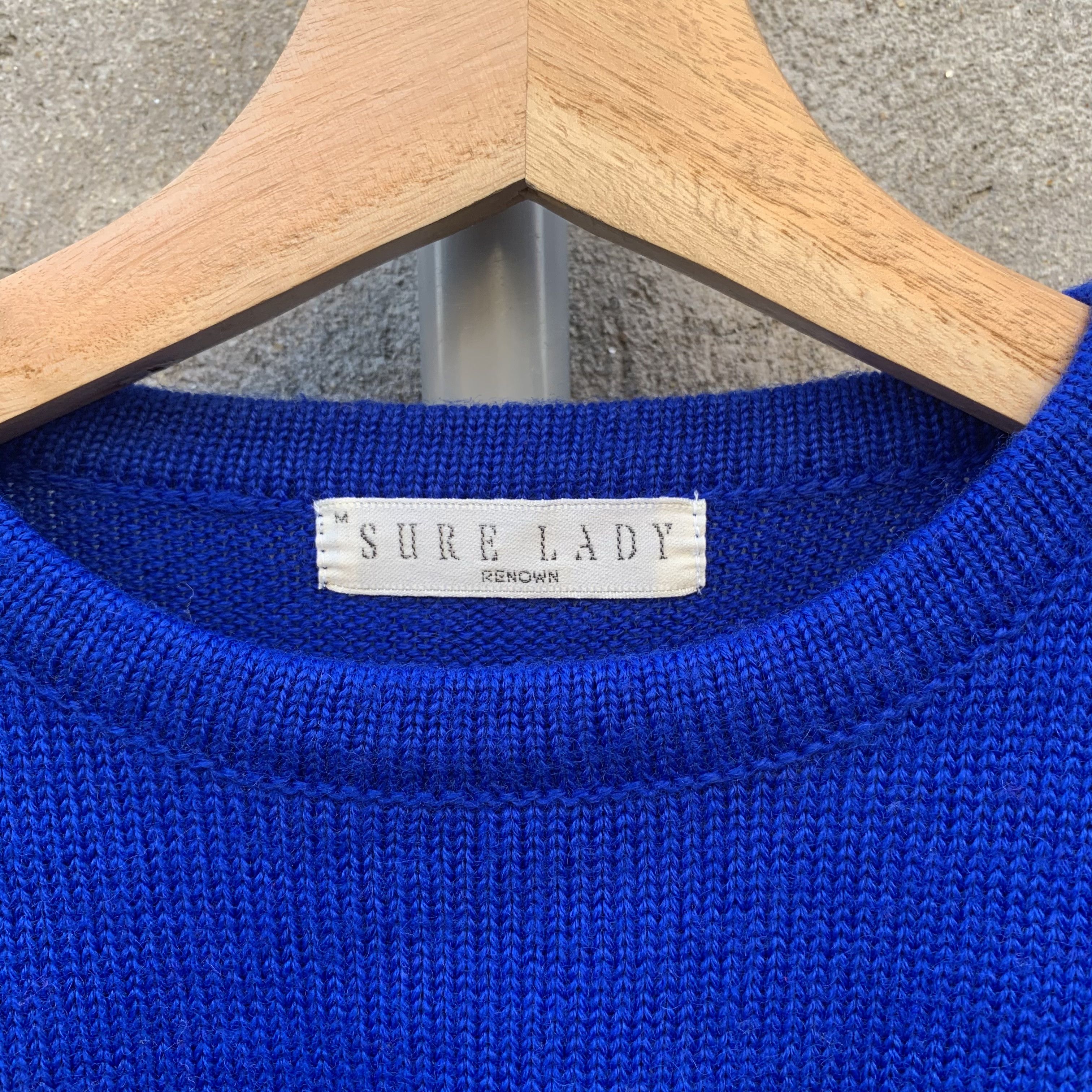 RENOWN JAPANESE VINTAGE Knit Pullover Jumper DiamondPattern Sweater Size US S / EU 44-46 / 1 - 5 Thumbnail