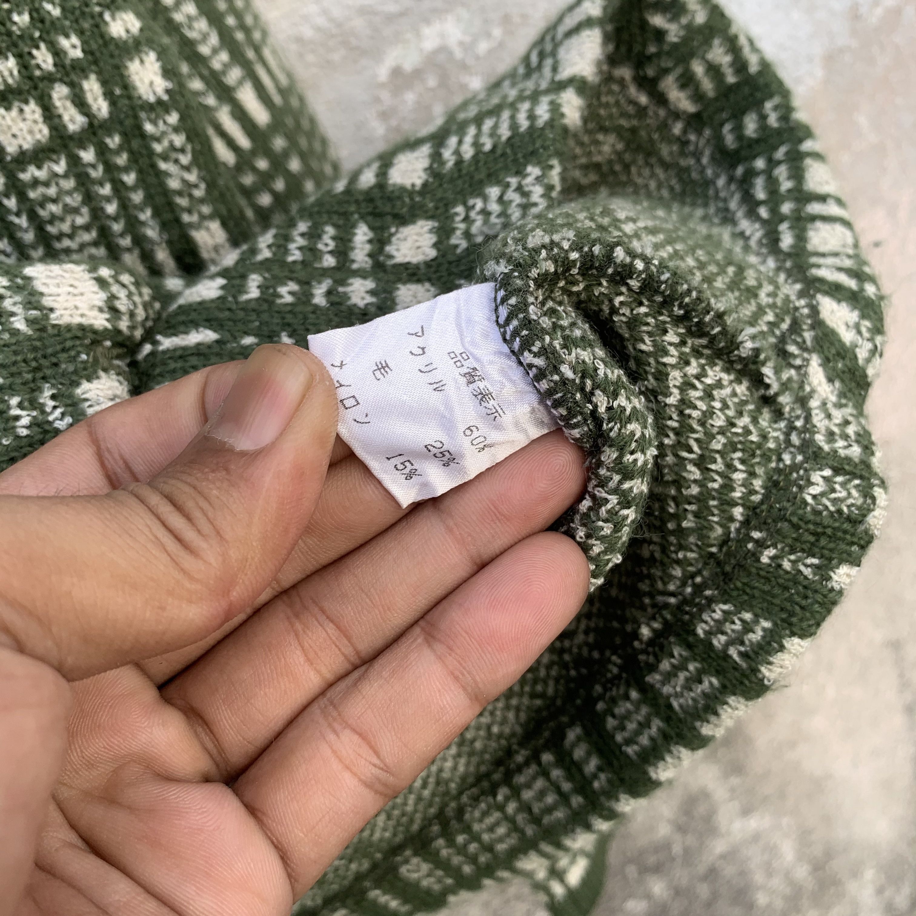 Other Knit Cardigan Cropped Japanese Vtg Plaid With Double Breast Size XS / US 0-2 / IT 36-38 - 5 Thumbnail