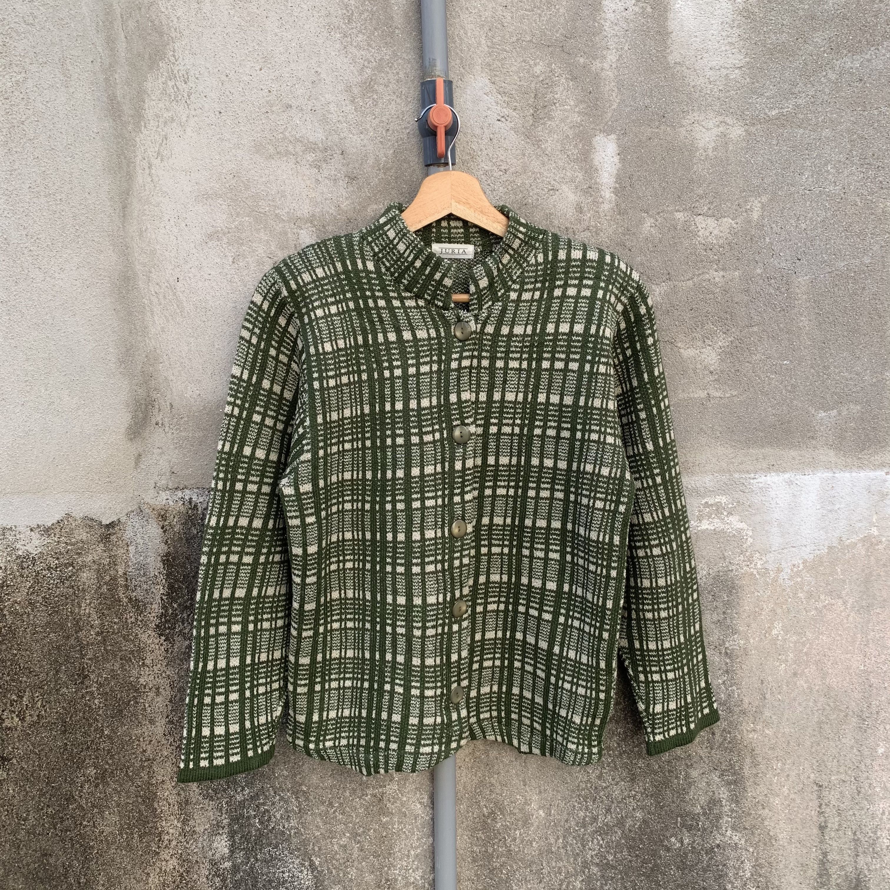 Other Knit Cardigan Cropped Japanese Vtg Plaid With Double Breast Size XS / US 0-2 / IT 36-38 - 1 Thumbnail