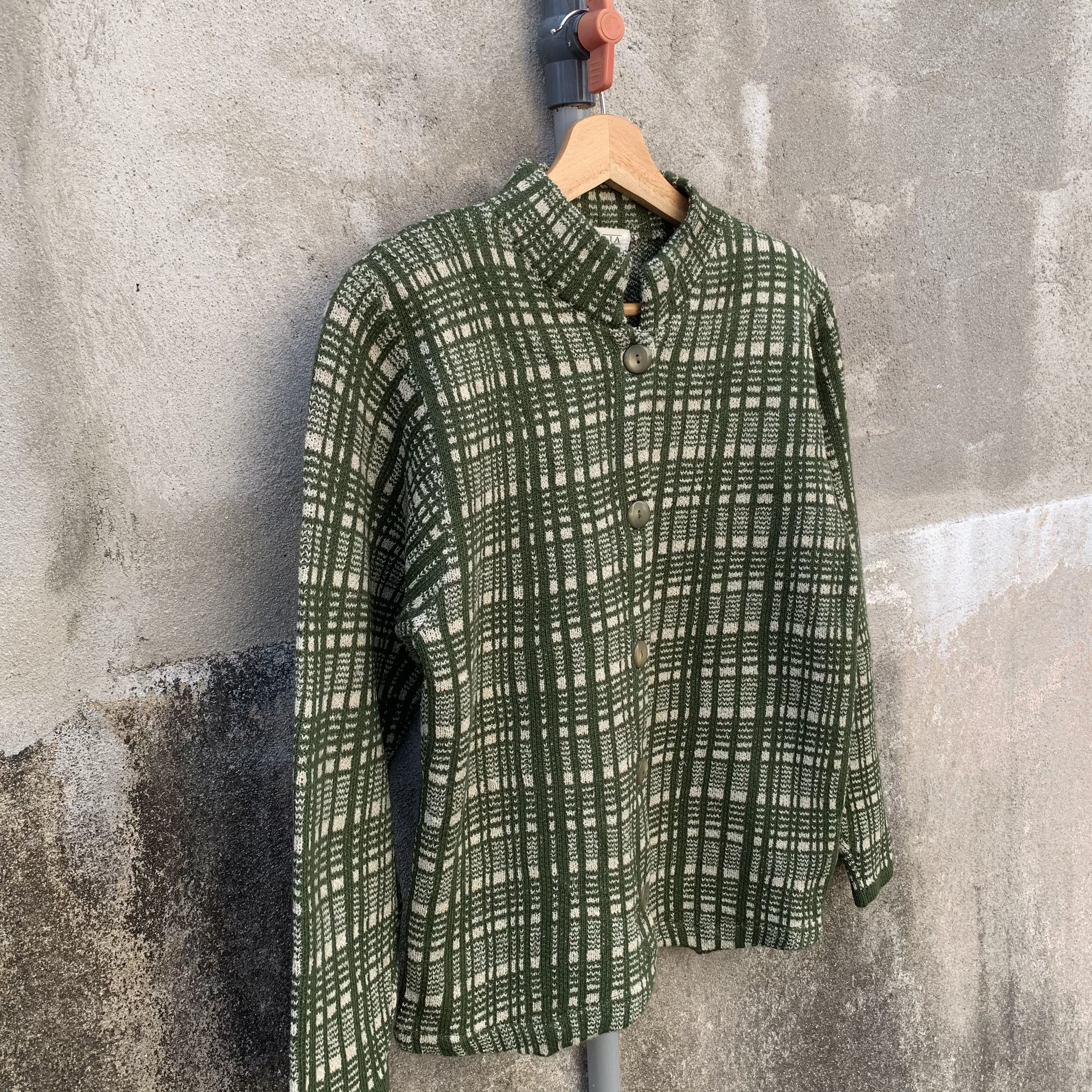 Other Knit Cardigan Cropped Japanese Vtg Plaid With Double Breast Size XS / US 0-2 / IT 36-38 - 2 Thumbnail
