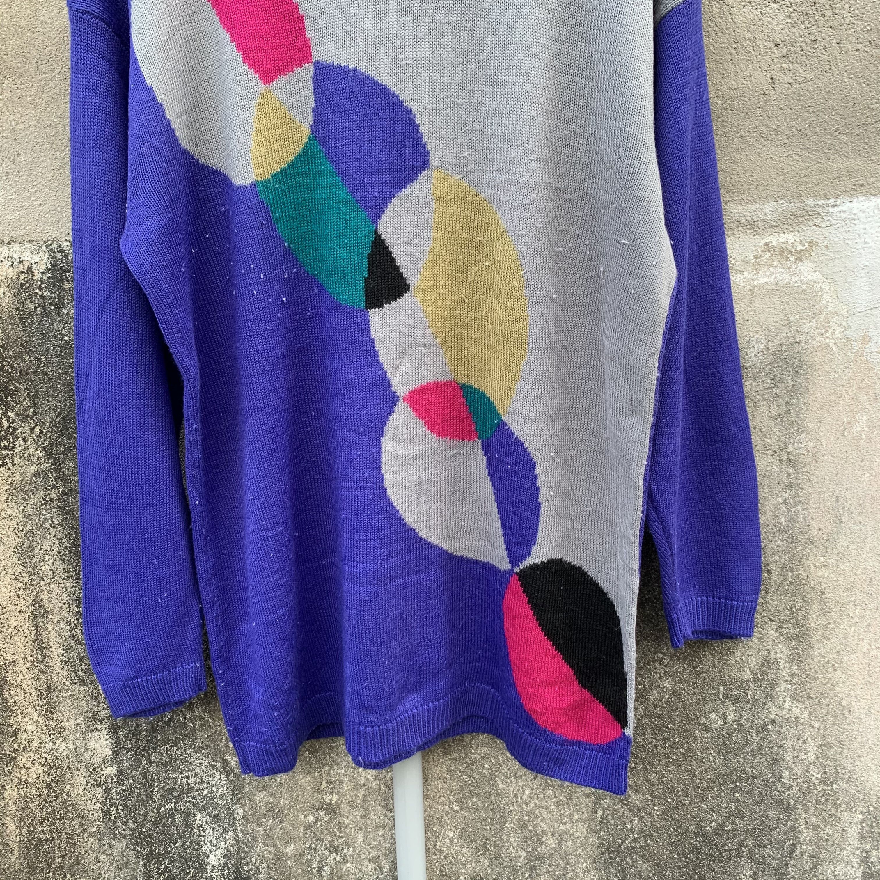 Japanese Brand SEND OFFERS💥JAPANESE Vintage Knit Arts Pullover Sweater Size US M / EU 48-50 / 2 - 3 Thumbnail