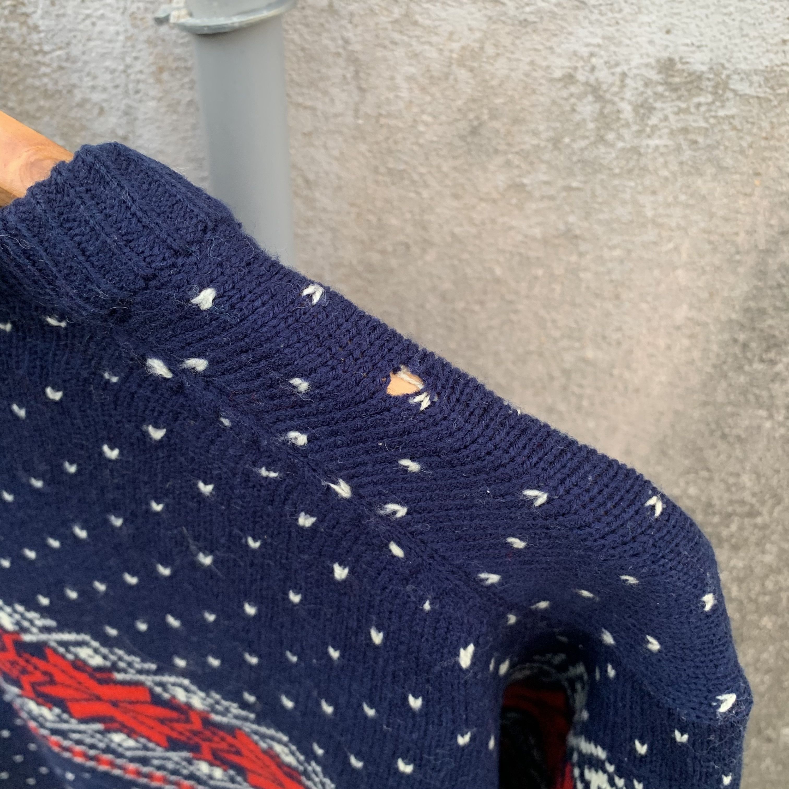 Japanese Brand 1990’s Vtg Scotch House Knit Tribal Pattern Jumper Sweater Size US M / EU 48-50 / 2 - 10 Thumbnail