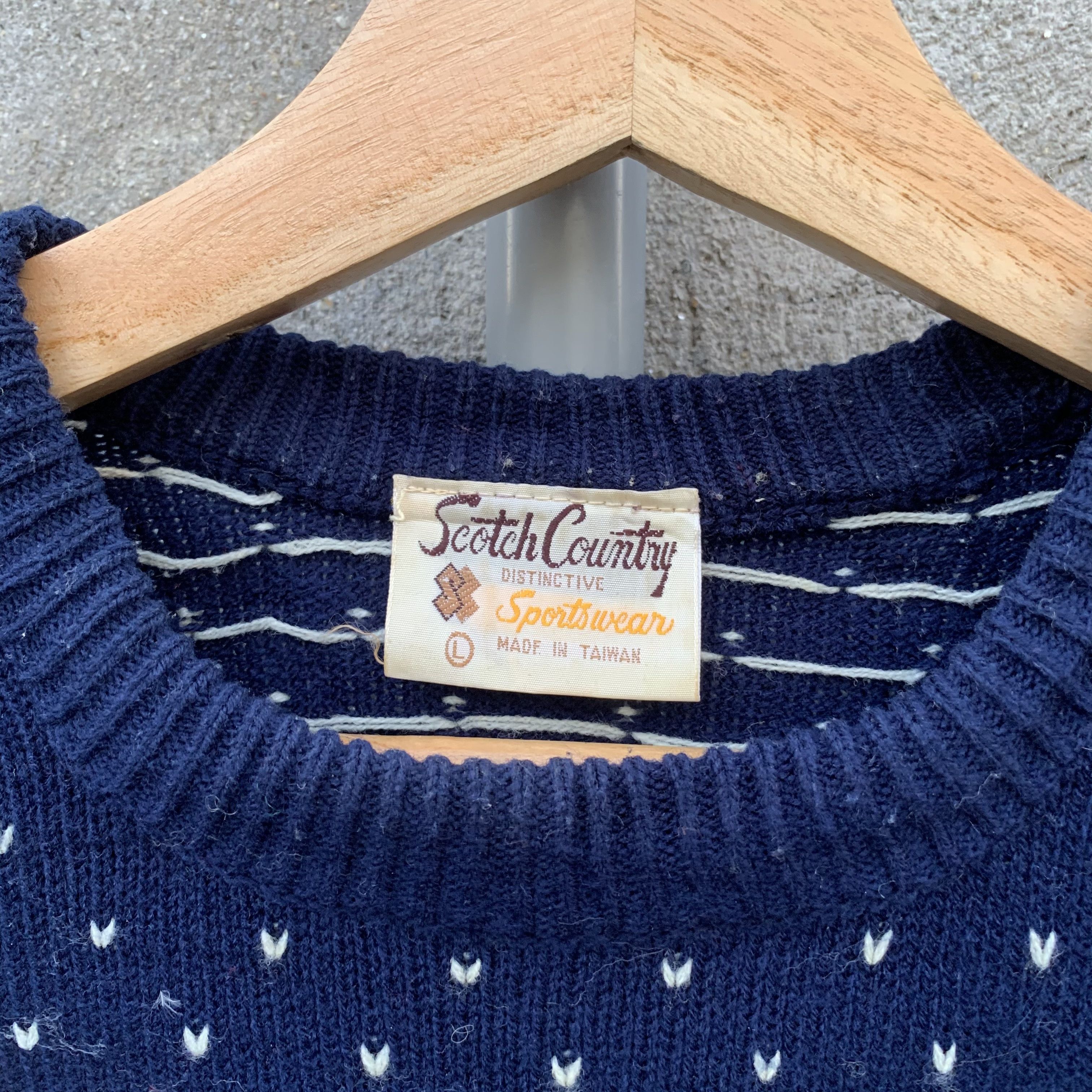 Japanese Brand 1990’s Vtg Scotch House Knit Tribal Pattern Jumper Sweater Size US M / EU 48-50 / 2 - 4 Thumbnail
