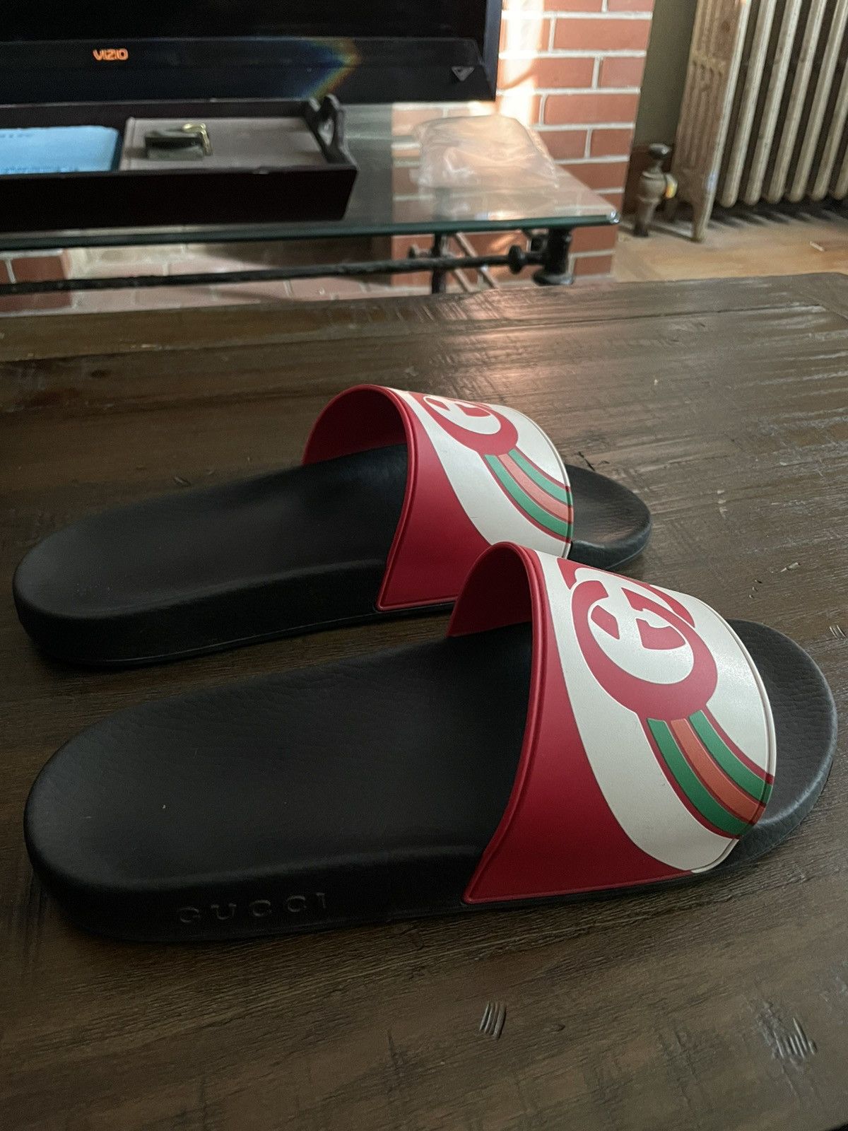 Gucci Rainbow slide men’s sandals ss19’ Size US 11 / EU 44 - 3 Thumbnail