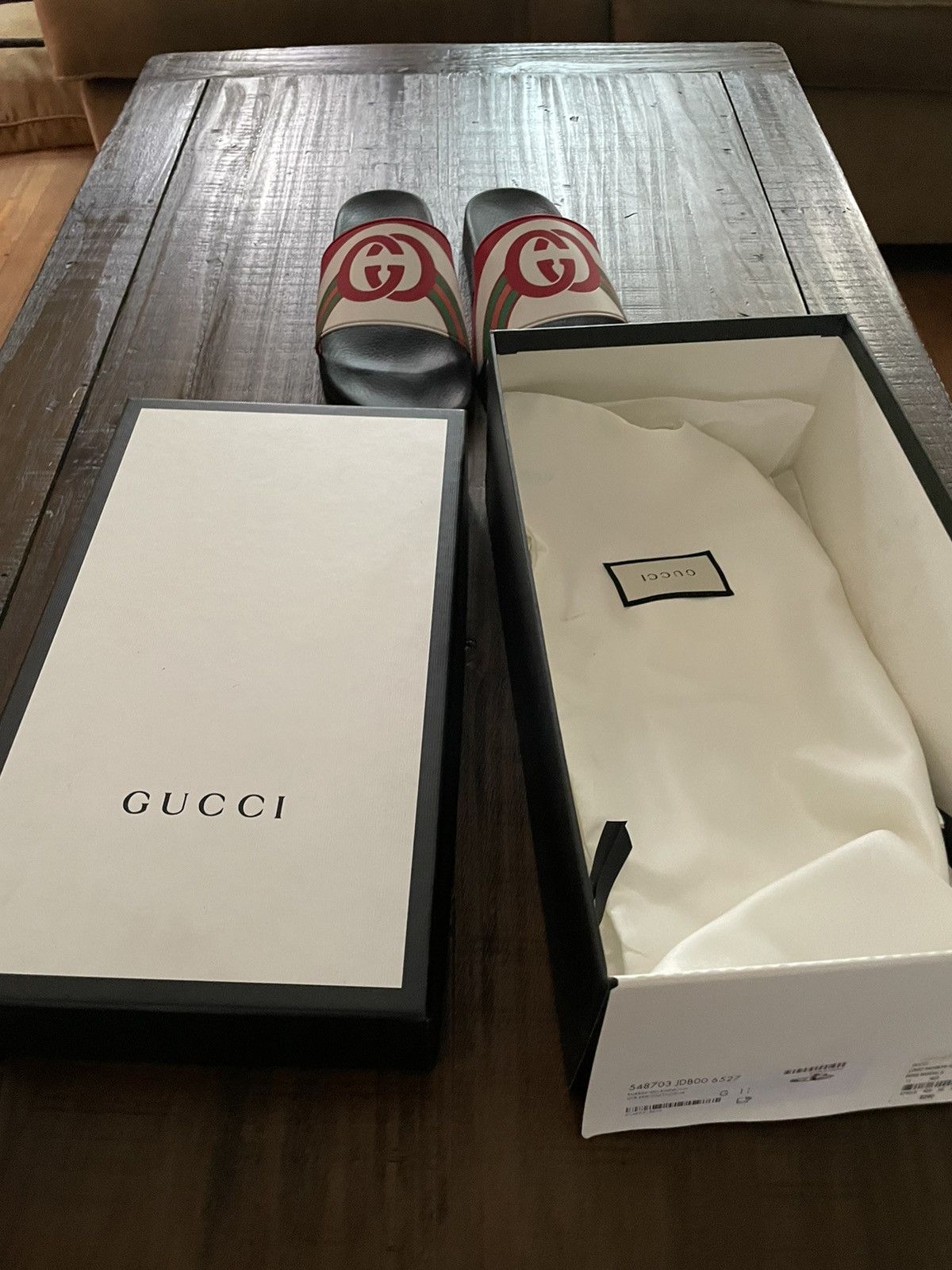 Gucci Rainbow slide men’s sandals ss19’ Size US 11 / EU 44 - 10 Thumbnail