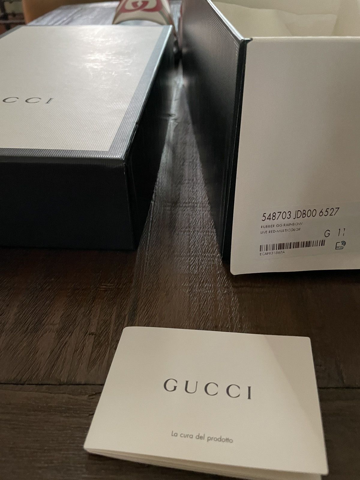 Gucci Rainbow slide men’s sandals ss19’ Size US 11 / EU 44 - 9 Thumbnail