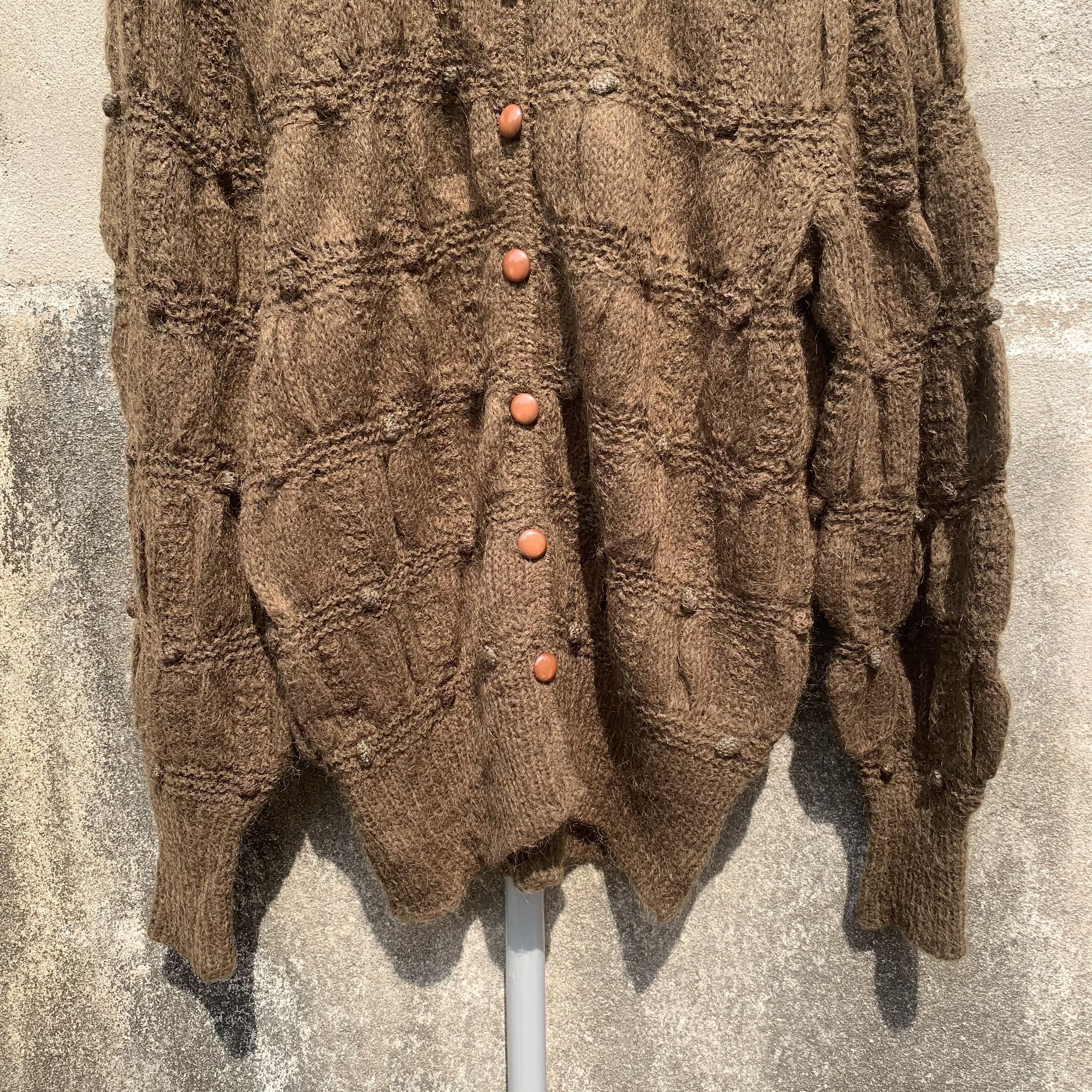 Aran Isles Knitwear Japanese Vintage Knit Jumper MOHAIR Cardigan Sweater Size S / US 4 / IT 40 - 3 Thumbnail