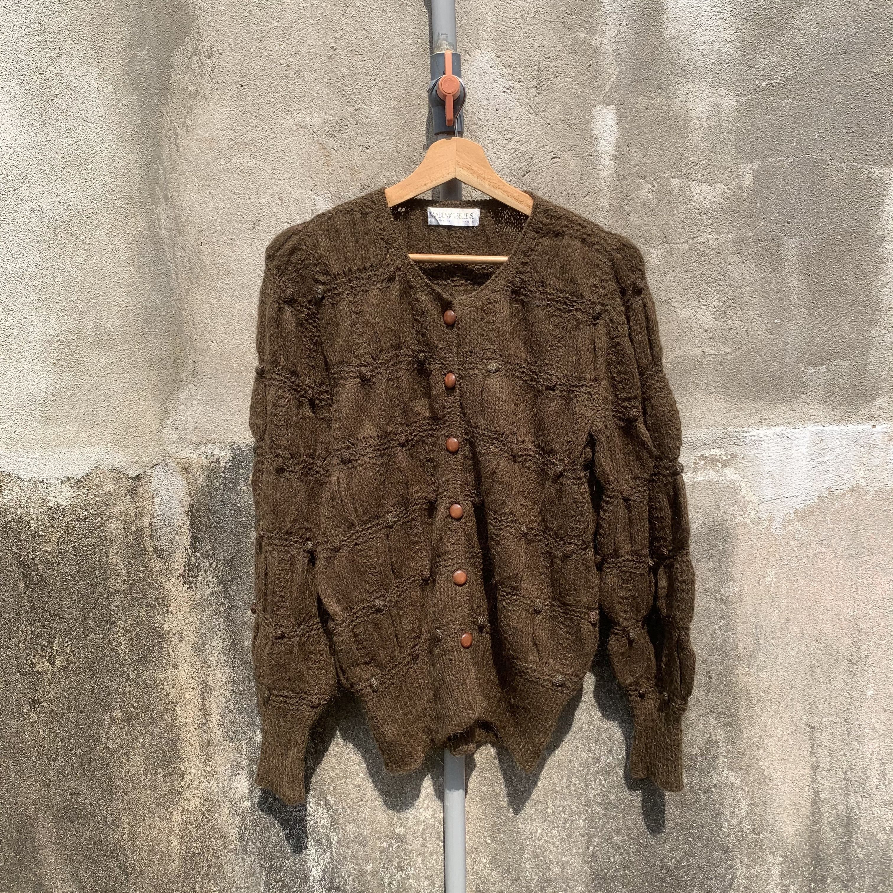 Aran Isles Knitwear Japanese Vintage Knit Jumper MOHAIR Cardigan Sweater Size S / US 4 / IT 40 - 1 Thumbnail