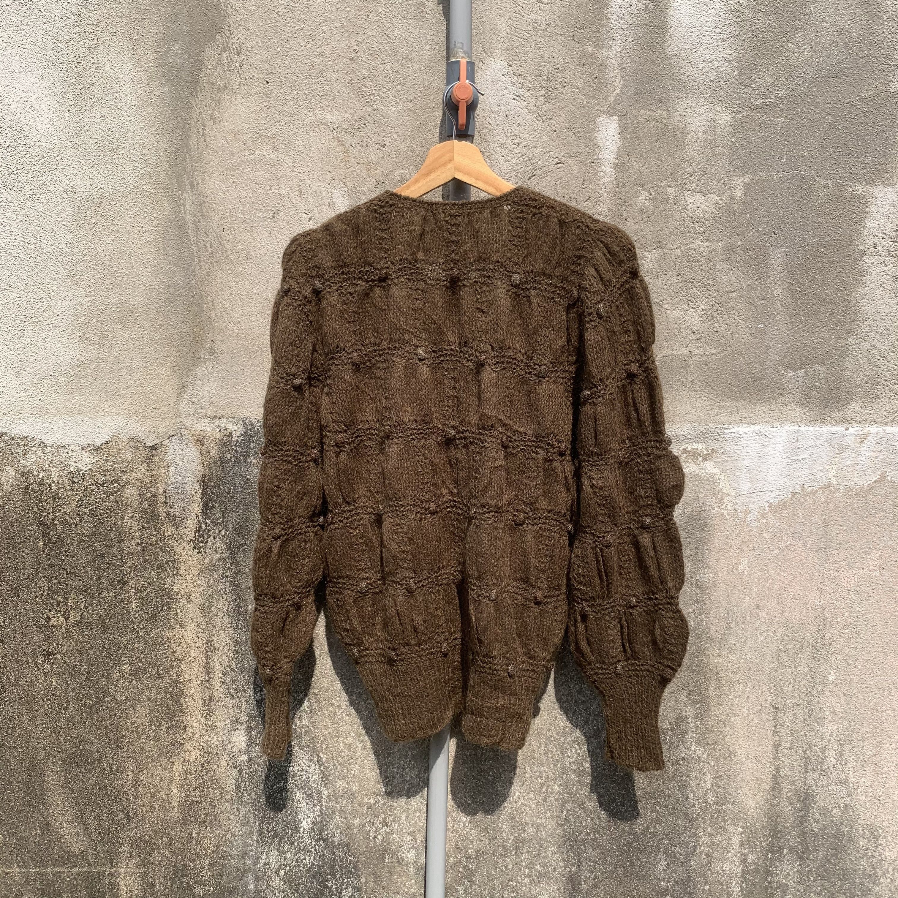 Aran Isles Knitwear Japanese Vintage Knit Jumper MOHAIR Cardigan Sweater Size S / US 4 / IT 40 - 9 Thumbnail