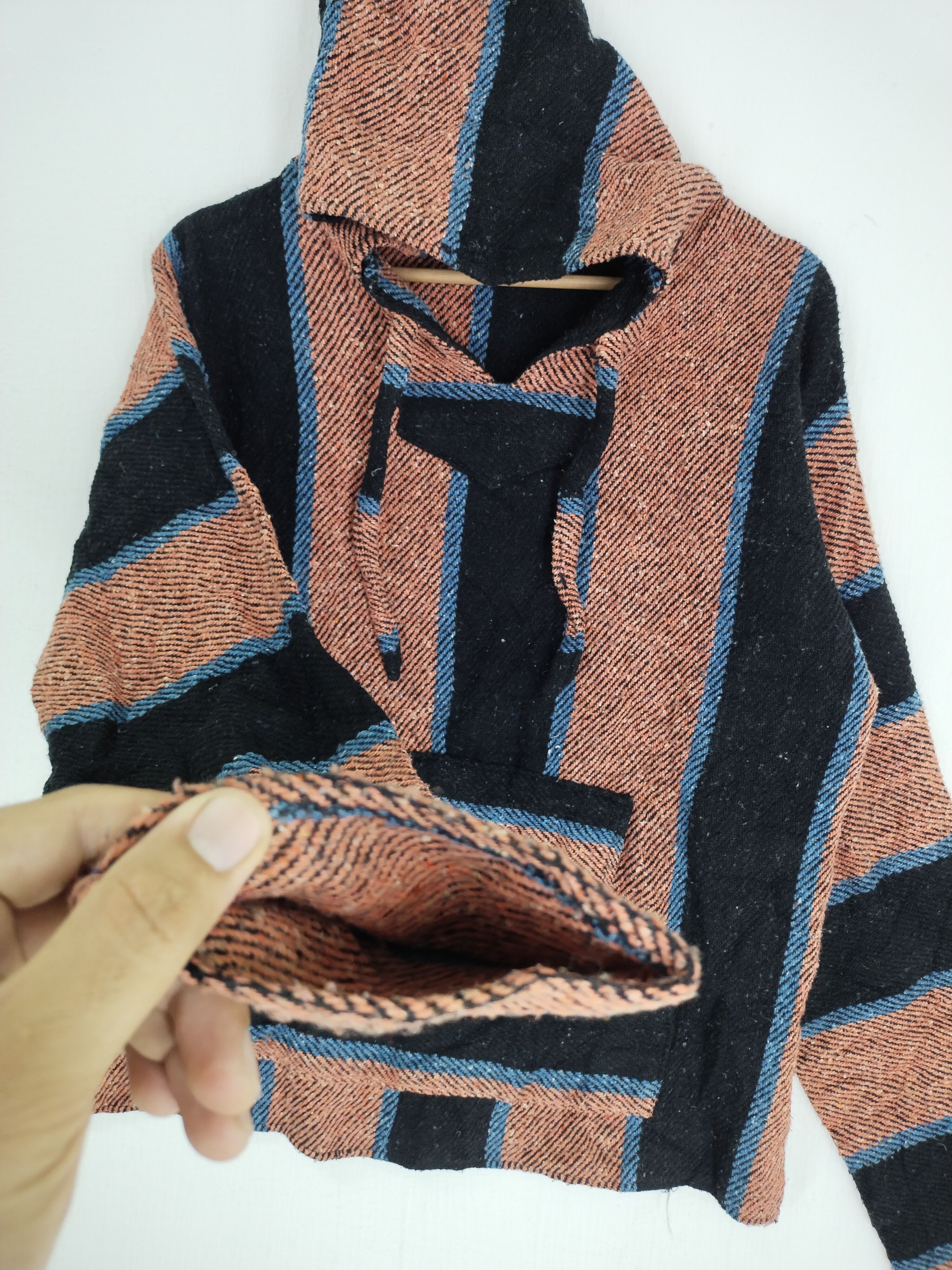 If Six Was Nine × Urban Renewal × Vintage VTG URBAN RENEWAL LA MALINCHE MEXICAN BAJA PULLOVER HOODIE Size US M / EU 48-50 / 2 - 3 Thumbnail