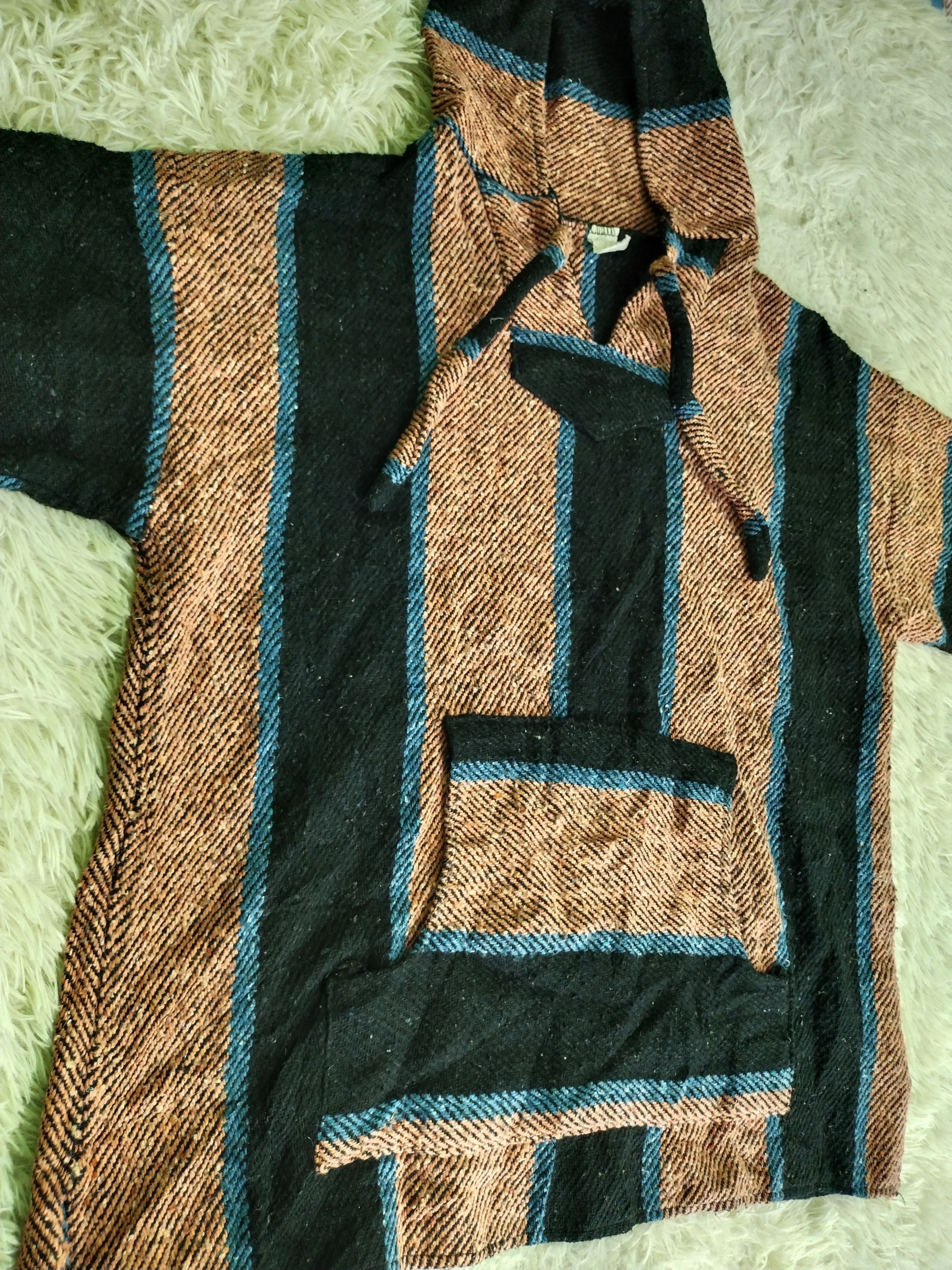 If Six Was Nine × Urban Renewal × Vintage VTG URBAN RENEWAL LA MALINCHE MEXICAN BAJA PULLOVER HOODIE Size US M / EU 48-50 / 2 - 1 Thumbnail