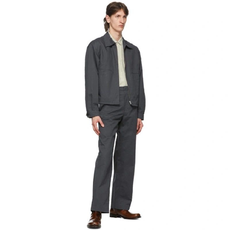 image of Lemaire Storm Grey Straight Leg Pant, Men's (Size 30)