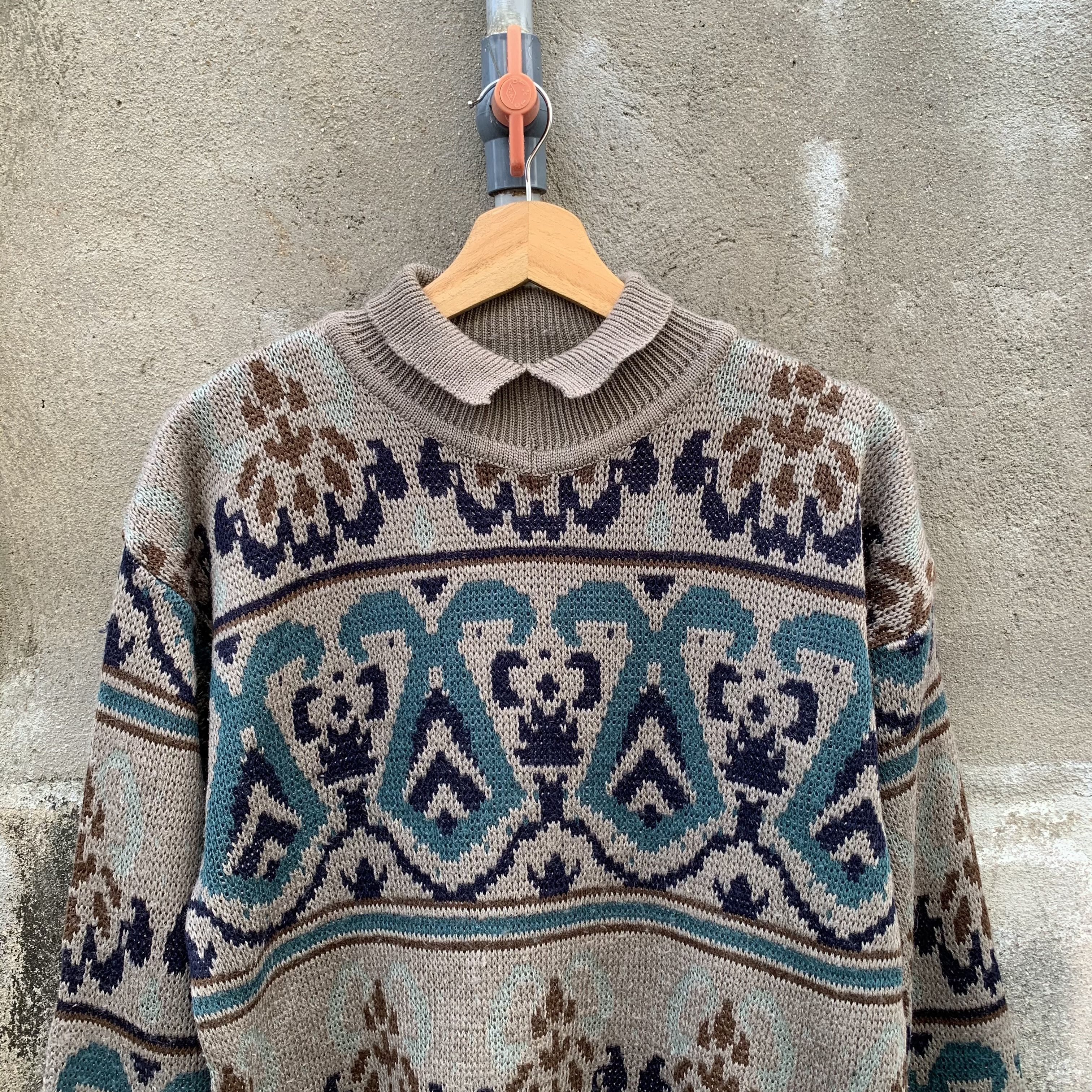 Aran Isles Knitwear 🍁 SEND OFFERS 🍁 Vintage Knit Baggy Arts Pullover Sweater Size US M / EU 48-50 / 2 - 2 Thumbnail