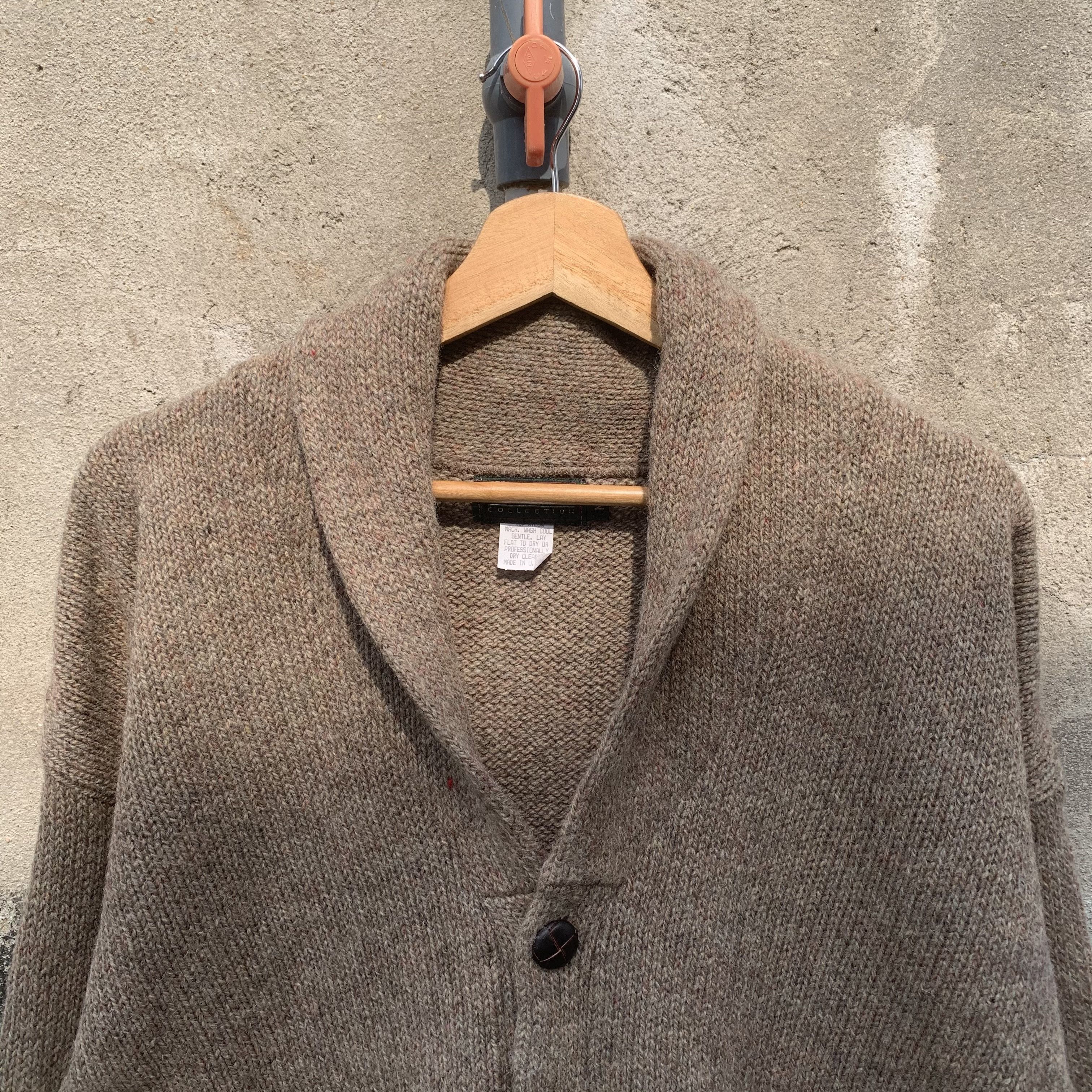 Aran Isles Knitwear STEALS💥Vtg SCOTMAN Knit Shawl Collar Blank Cardigan Sweater Size M / US 6-8 / IT 42-44 - 2 Thumbnail