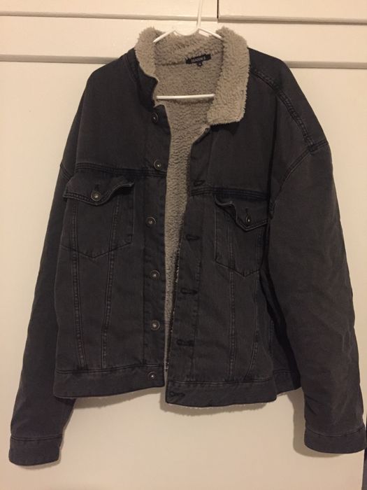 Classic sherpa jean jacket clearance yeezy